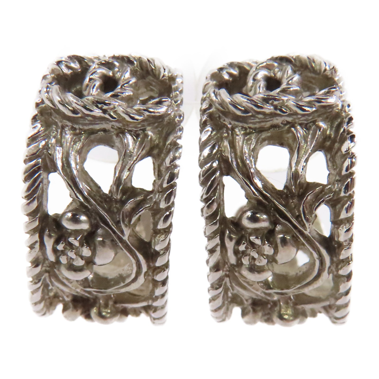 CHANEL 金屬Earrings耳環銀色