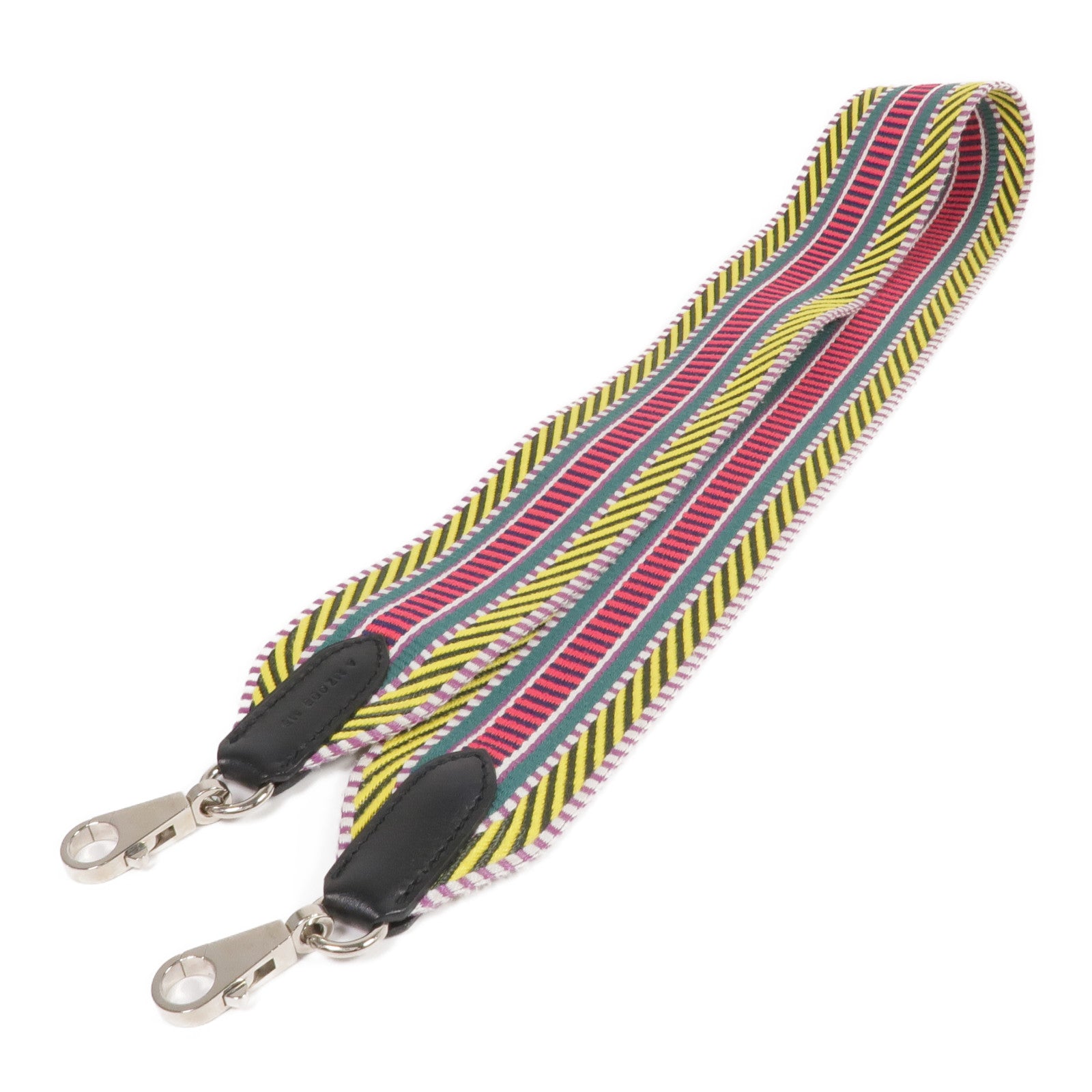 HERMES 帆布Hermes Shoulder Strap銀扣掛飾