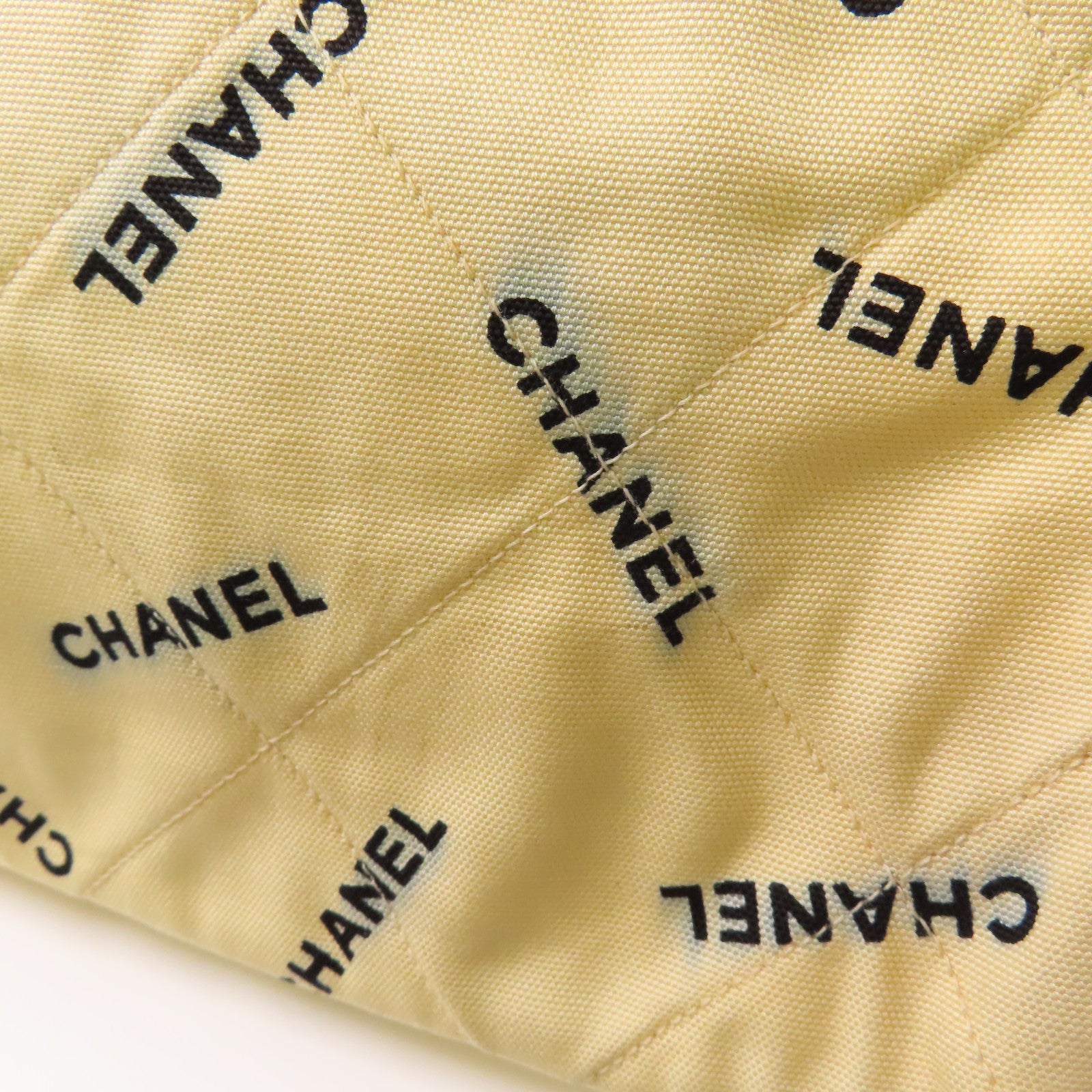 CHANEL 帆布Vintage Tote Bag金扣鏈帶手挽袋