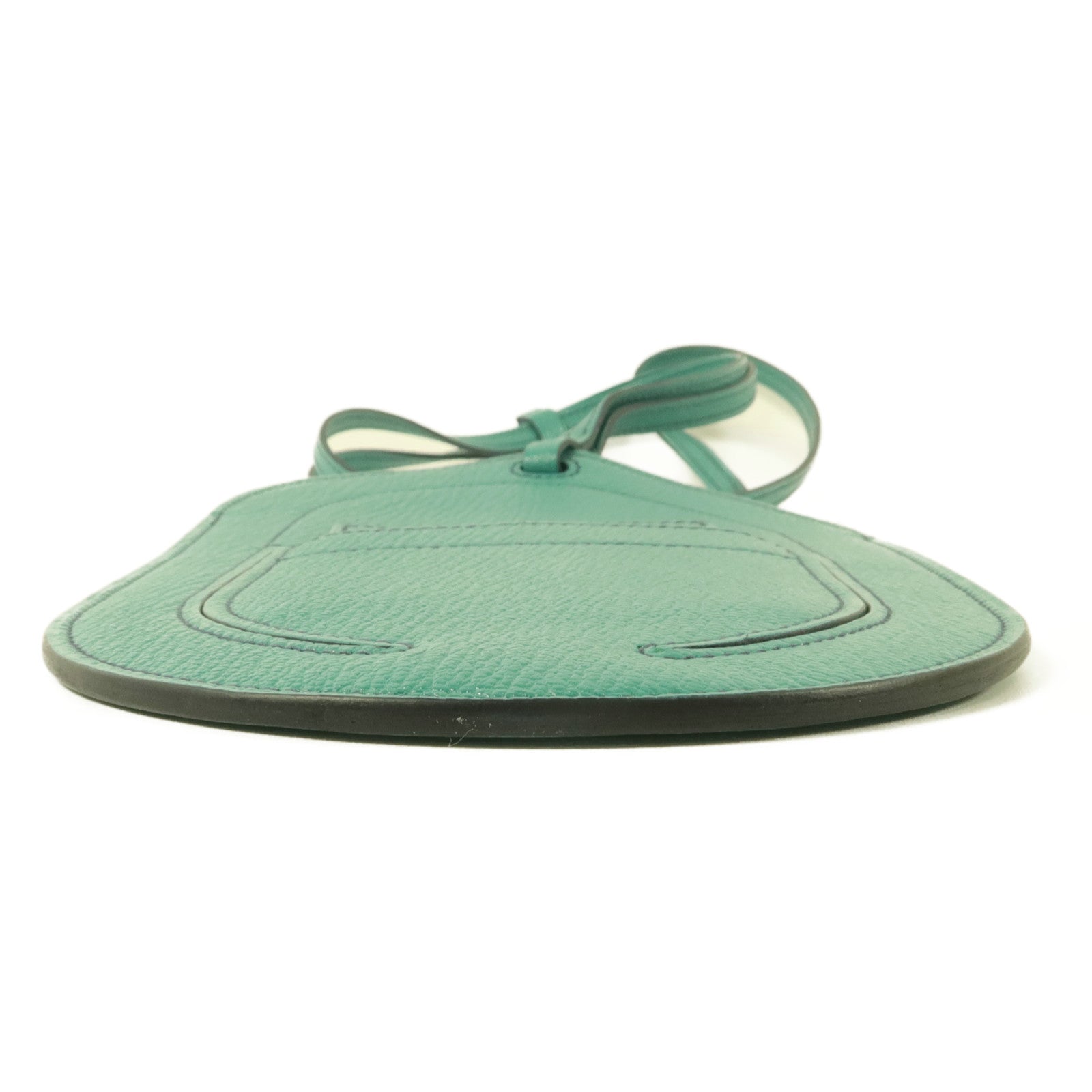 HERMES Chevre皮革In The Loop To Go GM電話肩背袋Vert Verone