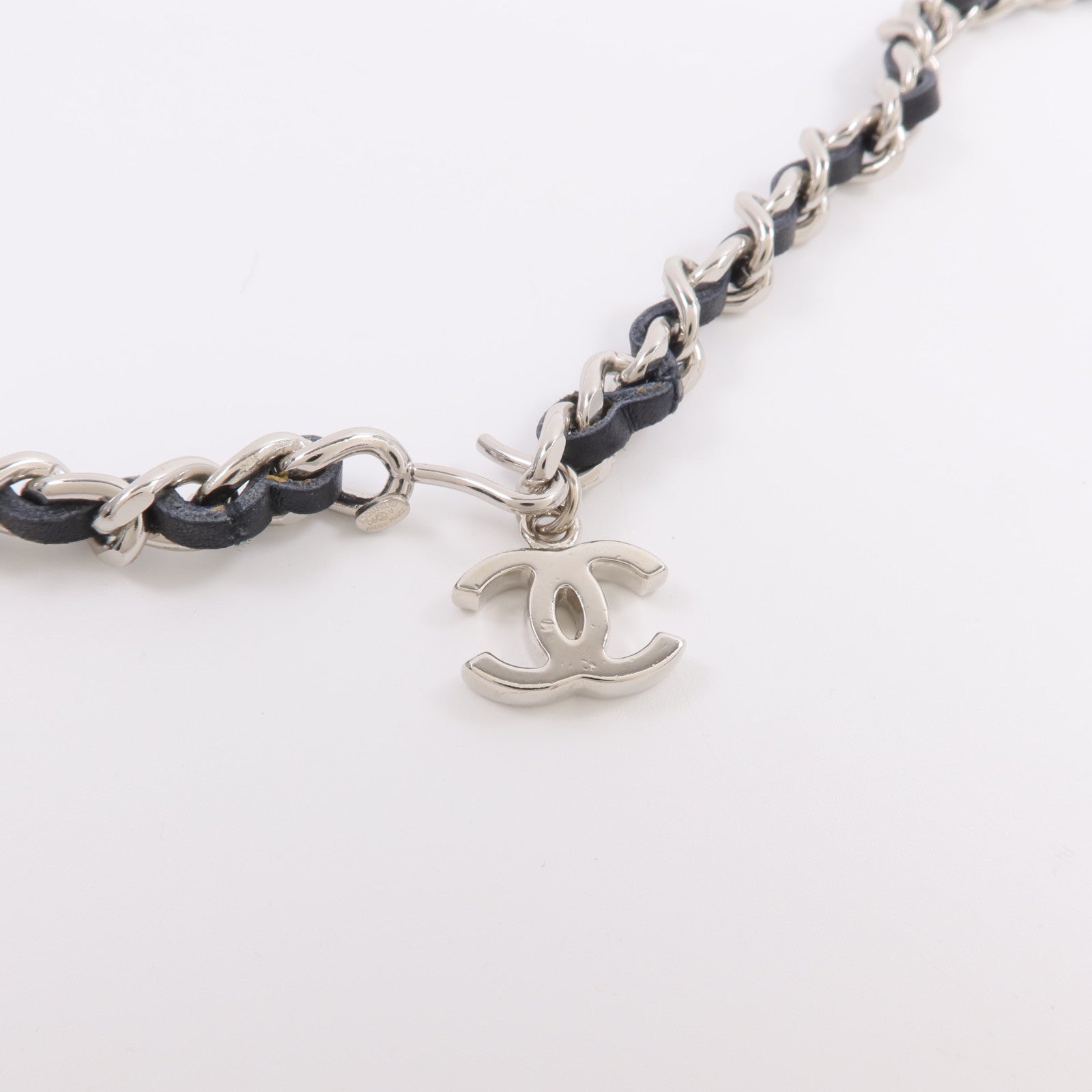 CHANEL 金屬/皮革Chain Belt腰帶