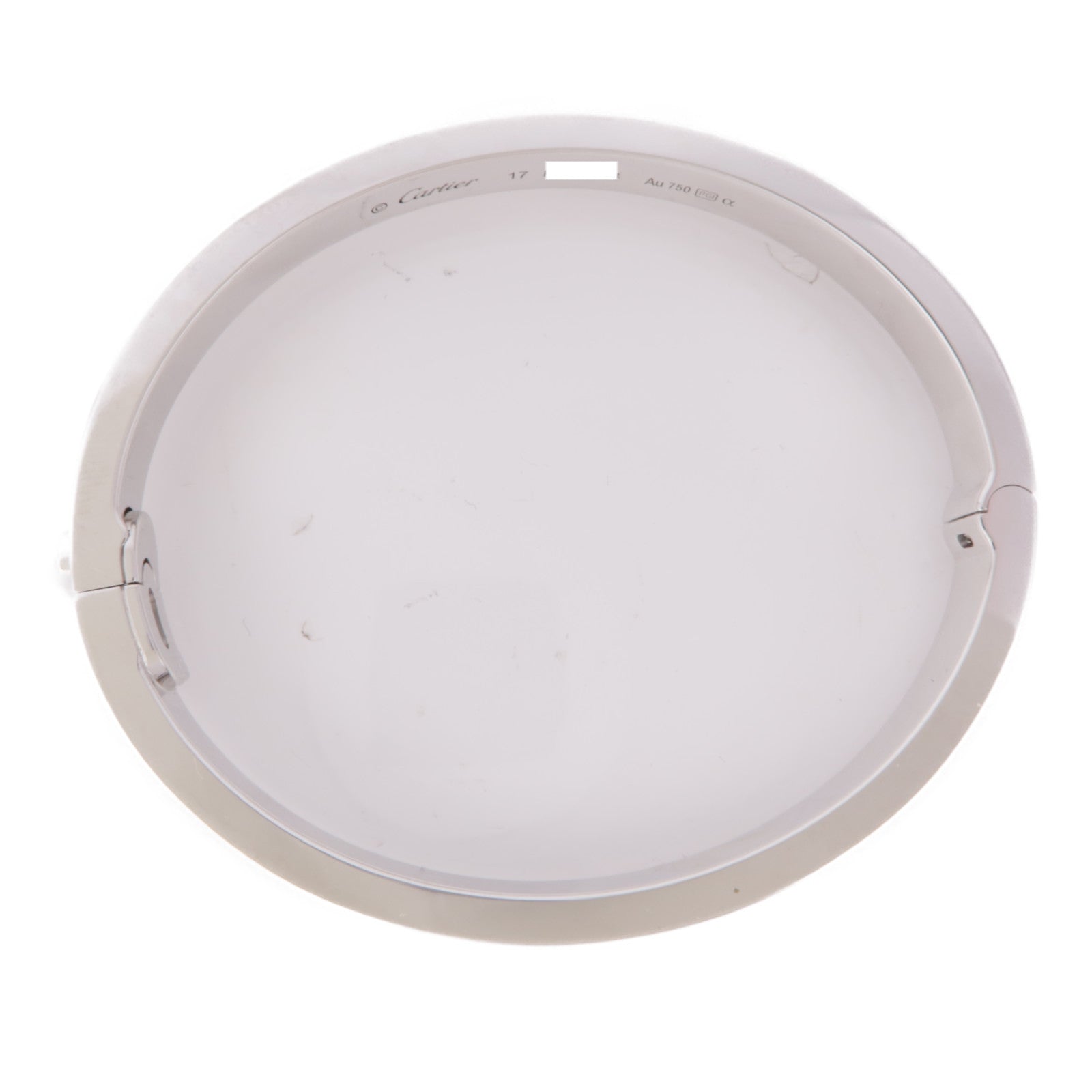 CARTIER 【激減優惠】18K白金Love Diamond Bracelet鑽石手鐲Cariter#17