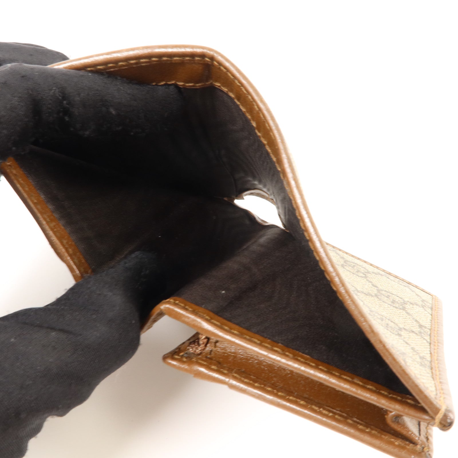 GUCCI 塗層帆布Horsebit 1955 Card Case Wallet錢包