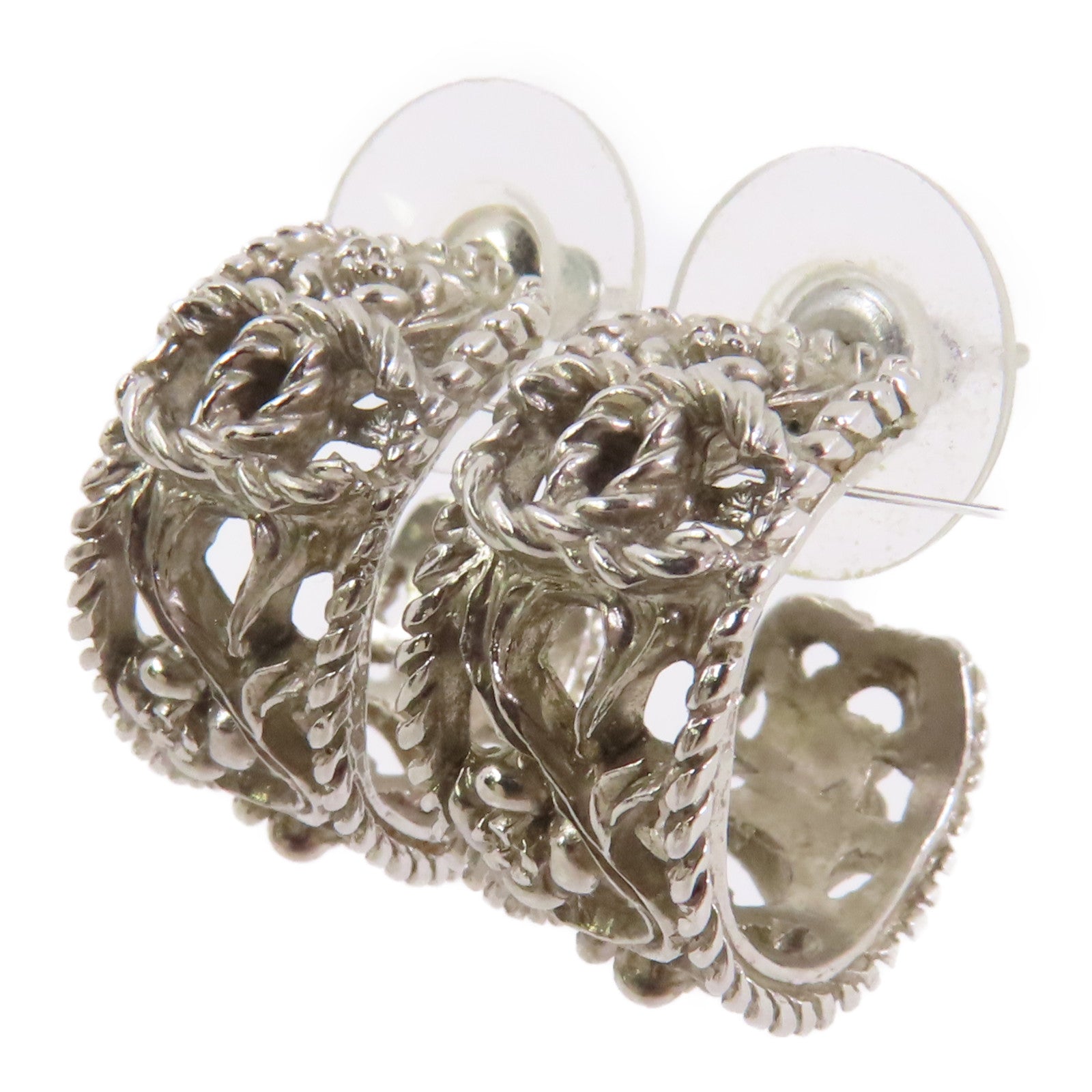 CHANEL 金屬Earrings耳環銀色