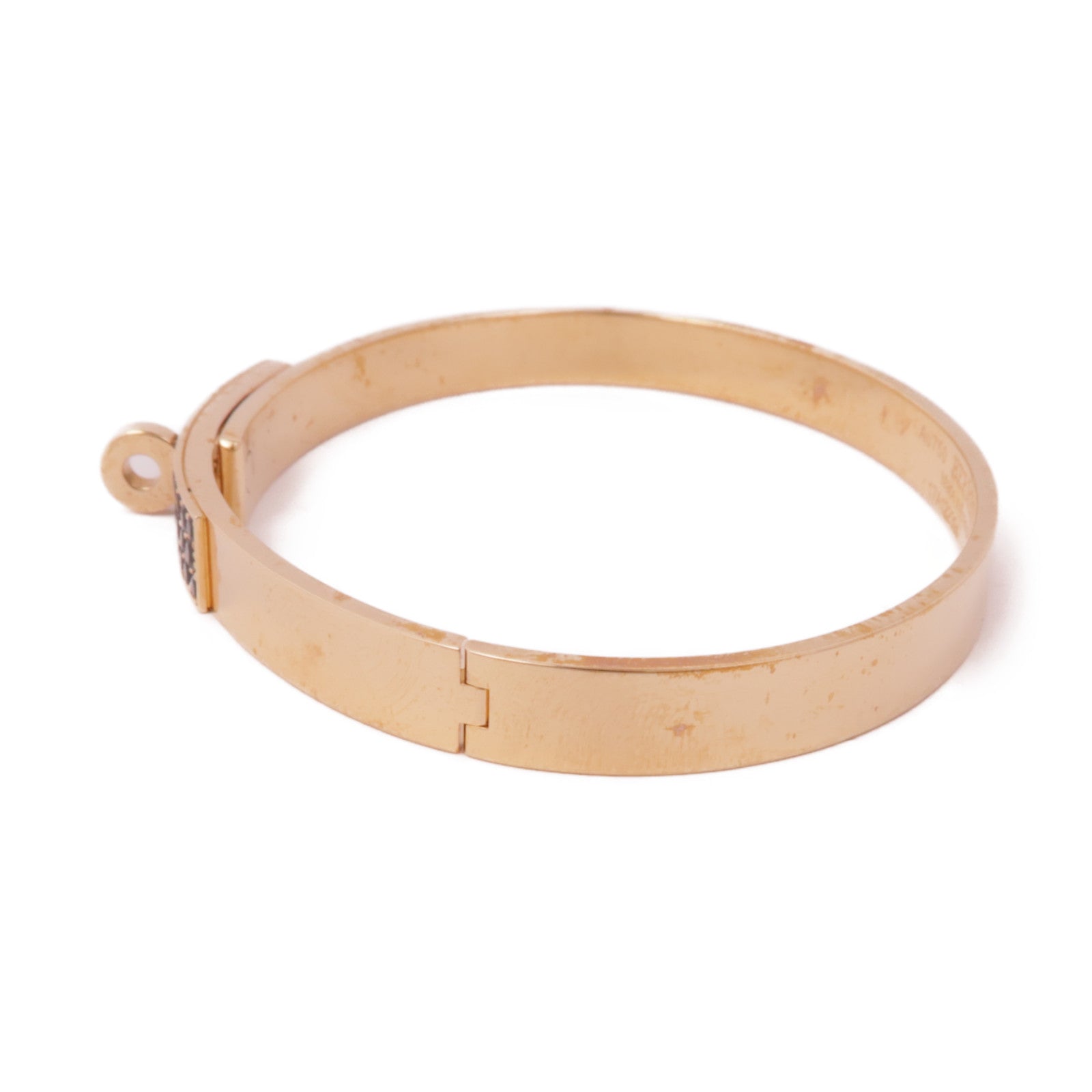 HERMES 【激減優惠】18K玫瑰金Kelly Bracelet手鐲#XS