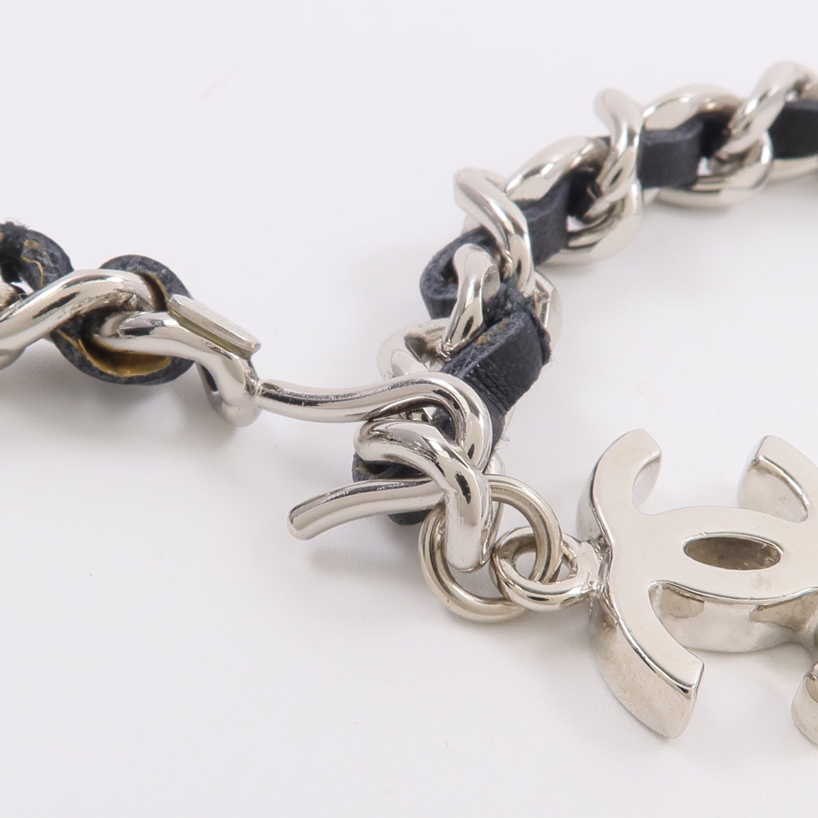 CHANEL 金屬/皮革Chain Belt腰帶