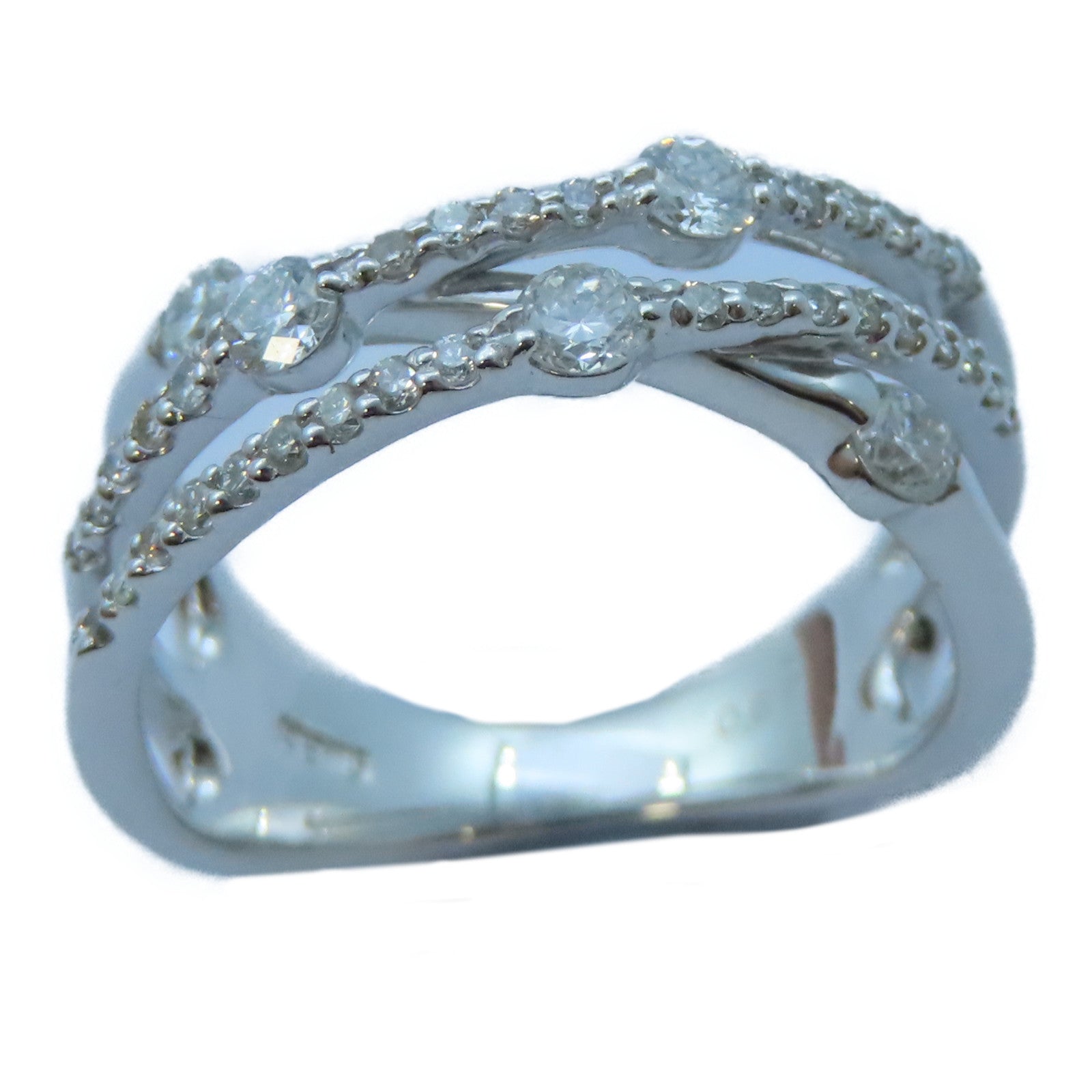 JEWELRY 【激減優惠】18K白金Diamond Ring 0.67ct鑽石戒指US#6.75