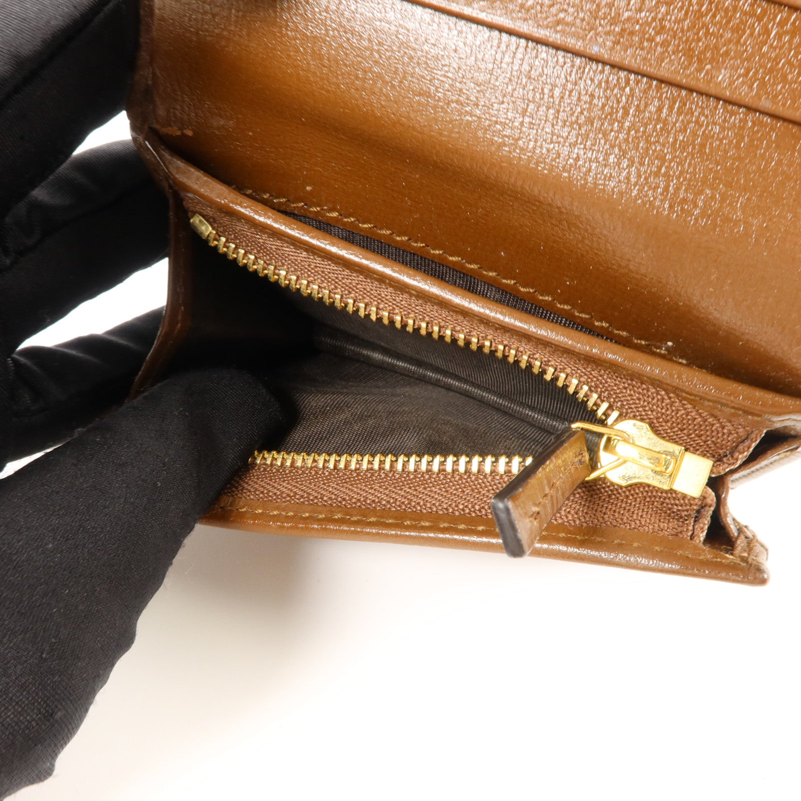 GUCCI 塗層帆布Horsebit 1955 Card Case Wallet錢包