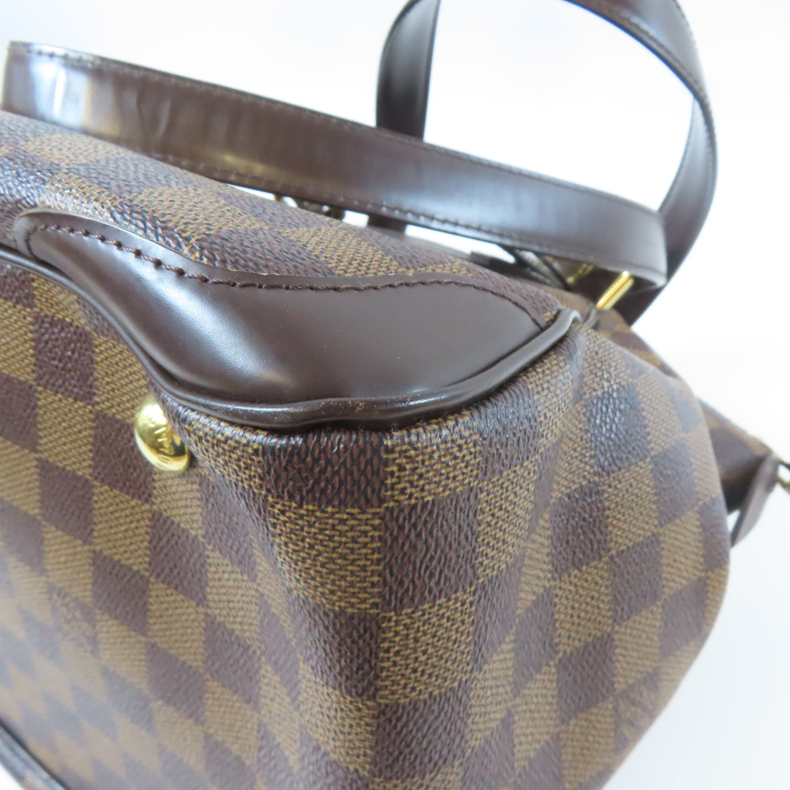 LOUIS VUITTON **【激減優惠】Damier Verona MM金扣肩背袋啡色