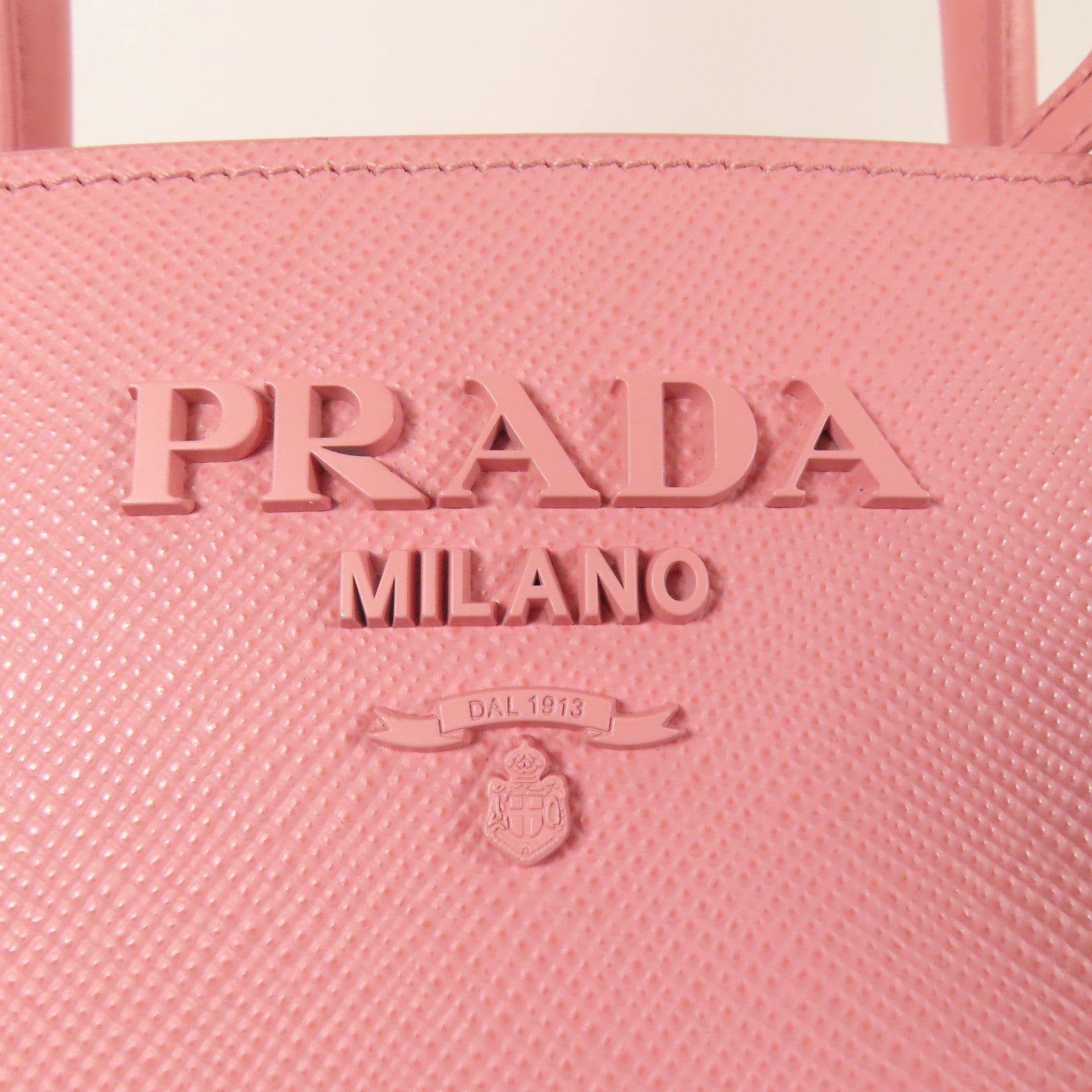 PRADA Saffiano皮革Shoulder Bag金扣手挽肩背兩用袋