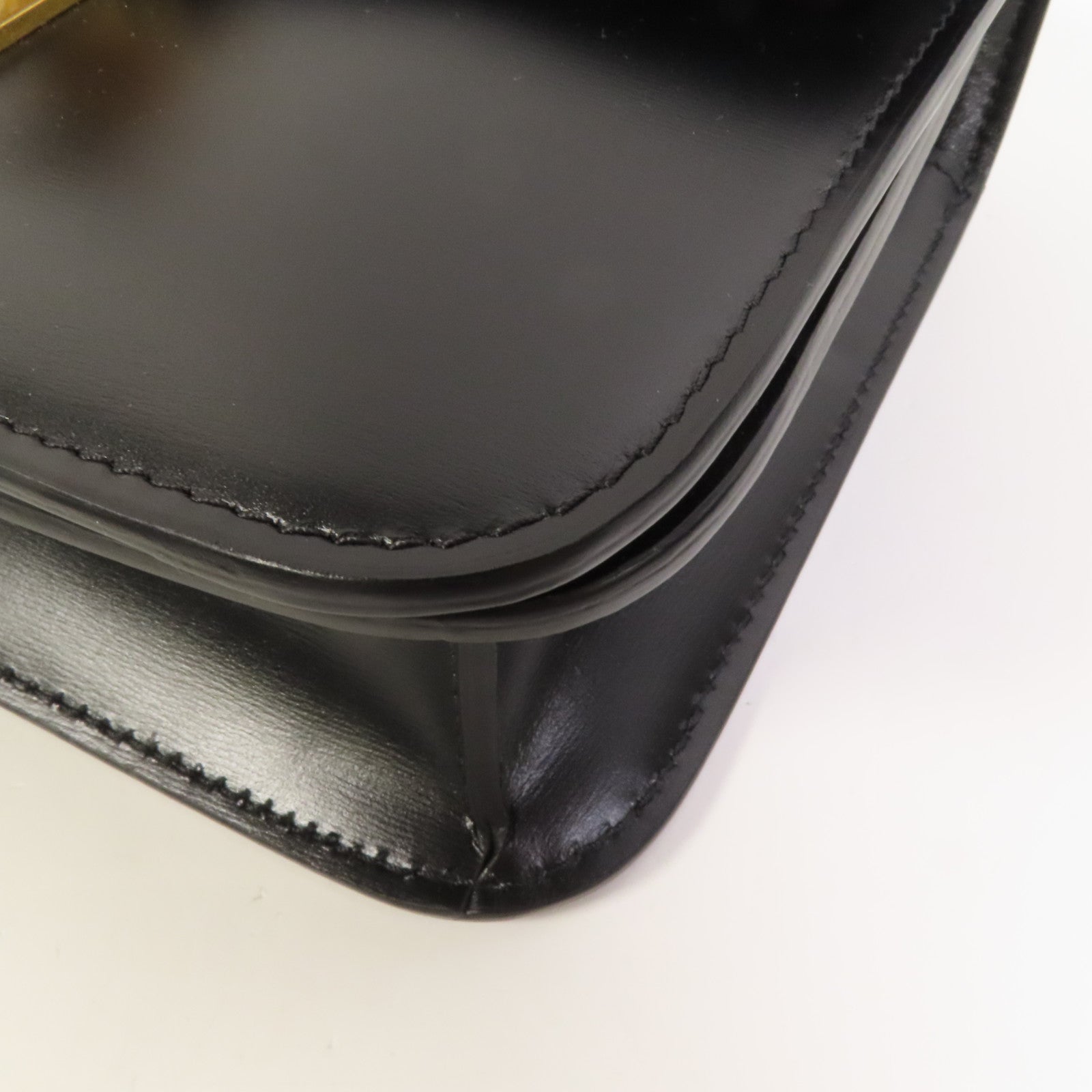 CELINE 【激減優惠】牛皮皮革Mini Classic Box金扣肩背袋