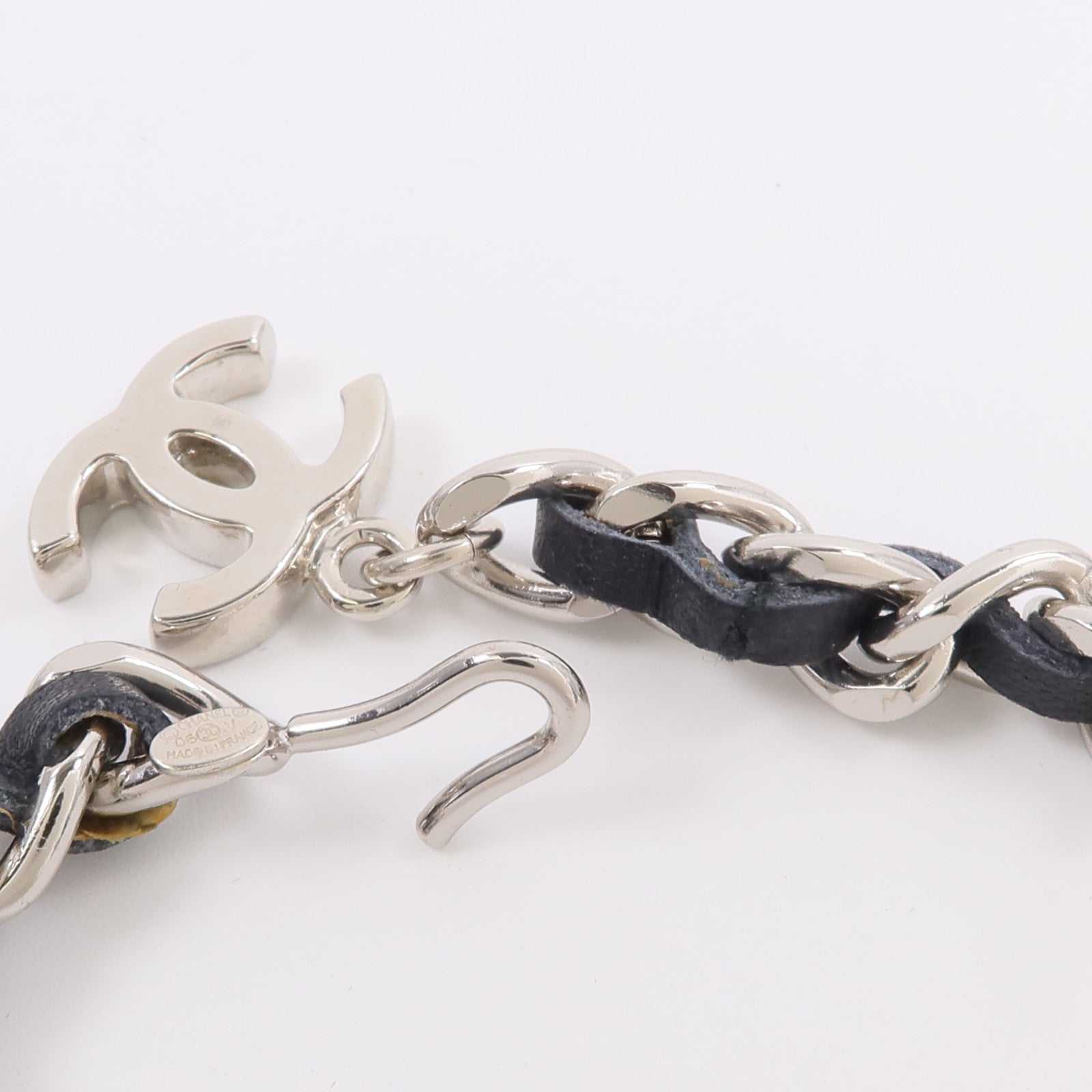 CHANEL 金屬/皮革Chain Belt腰帶