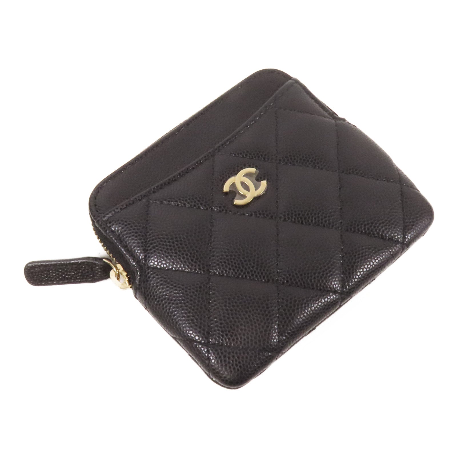 CHANEL 牛皮皮革Card Case金扣卡片套