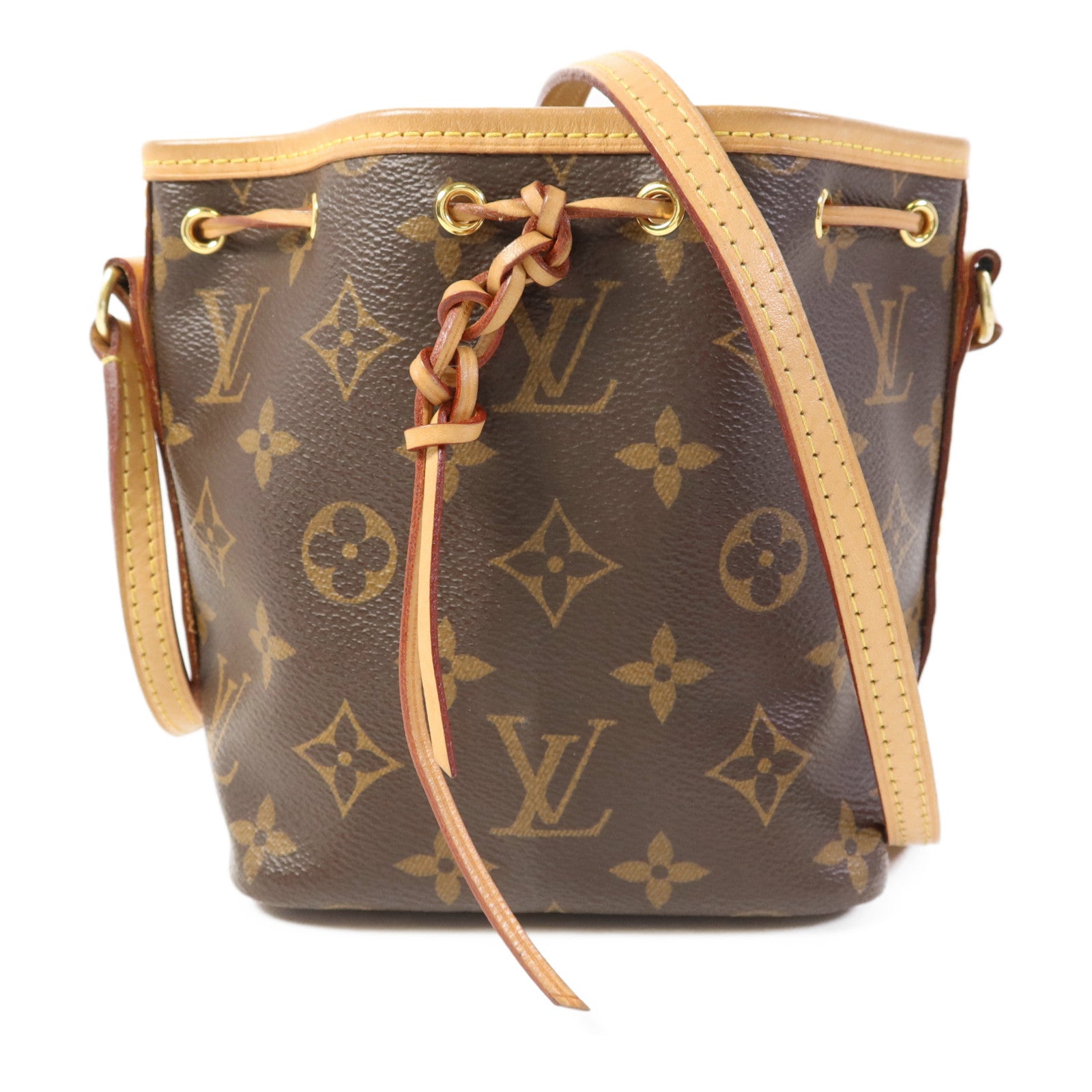 LOUIS VUITTON Monogram Nano Noe金扣肩背袋
