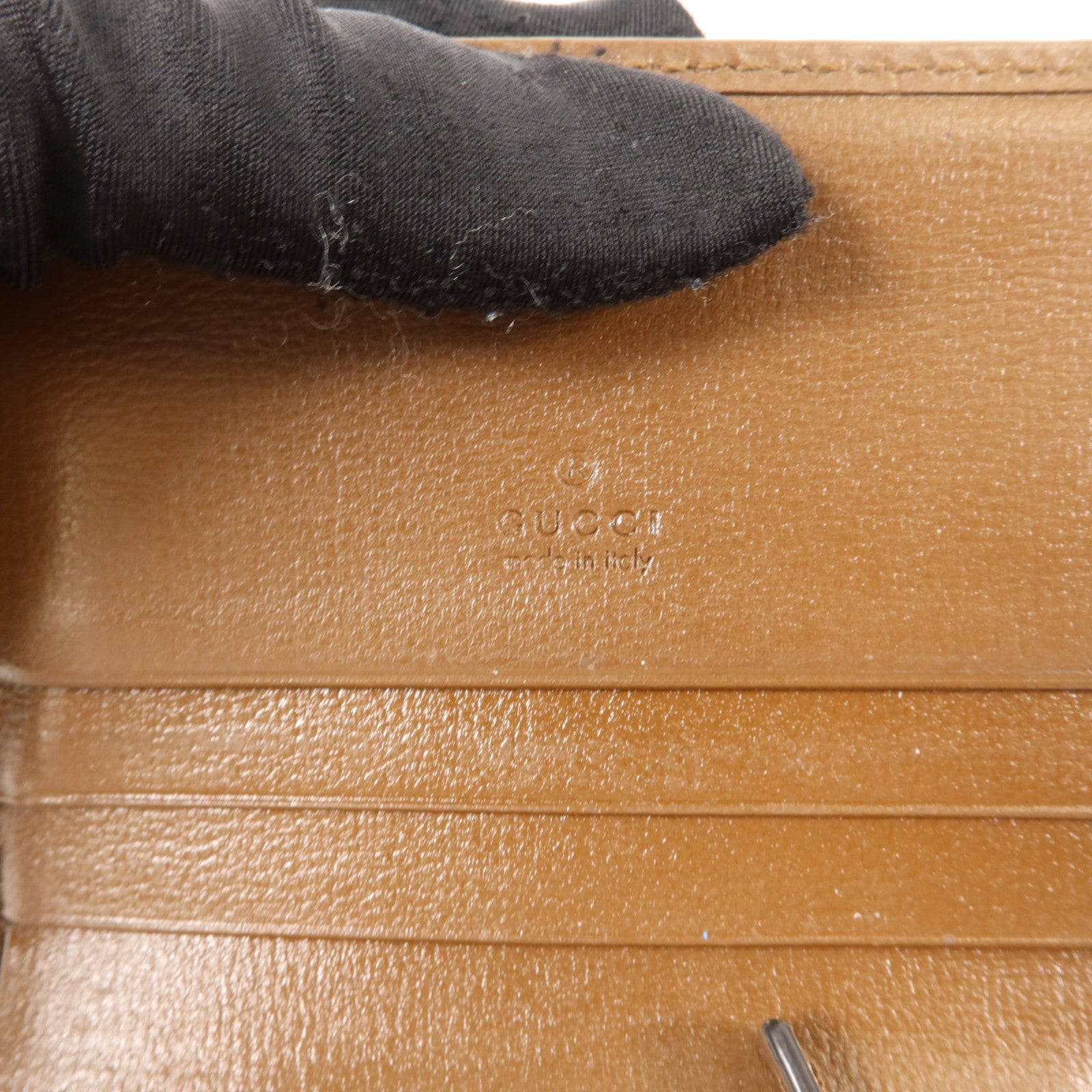 GUCCI 塗層帆布Horsebit 1955 Card Case Wallet錢包