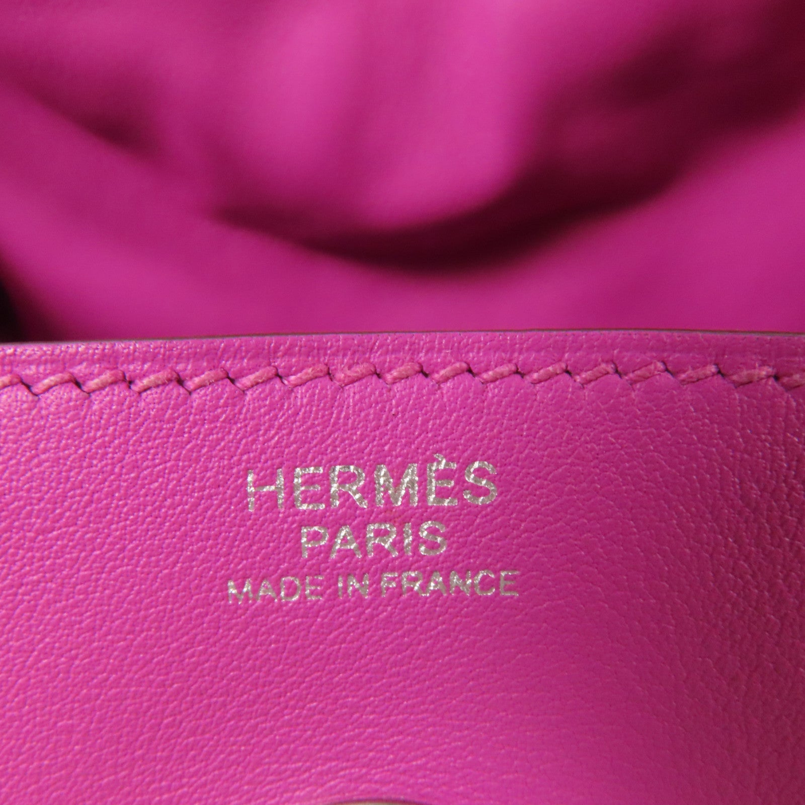 HERMES Swift/Epsom皮革Lindy 30銀扣手挽肩背兩用袋Magnolia