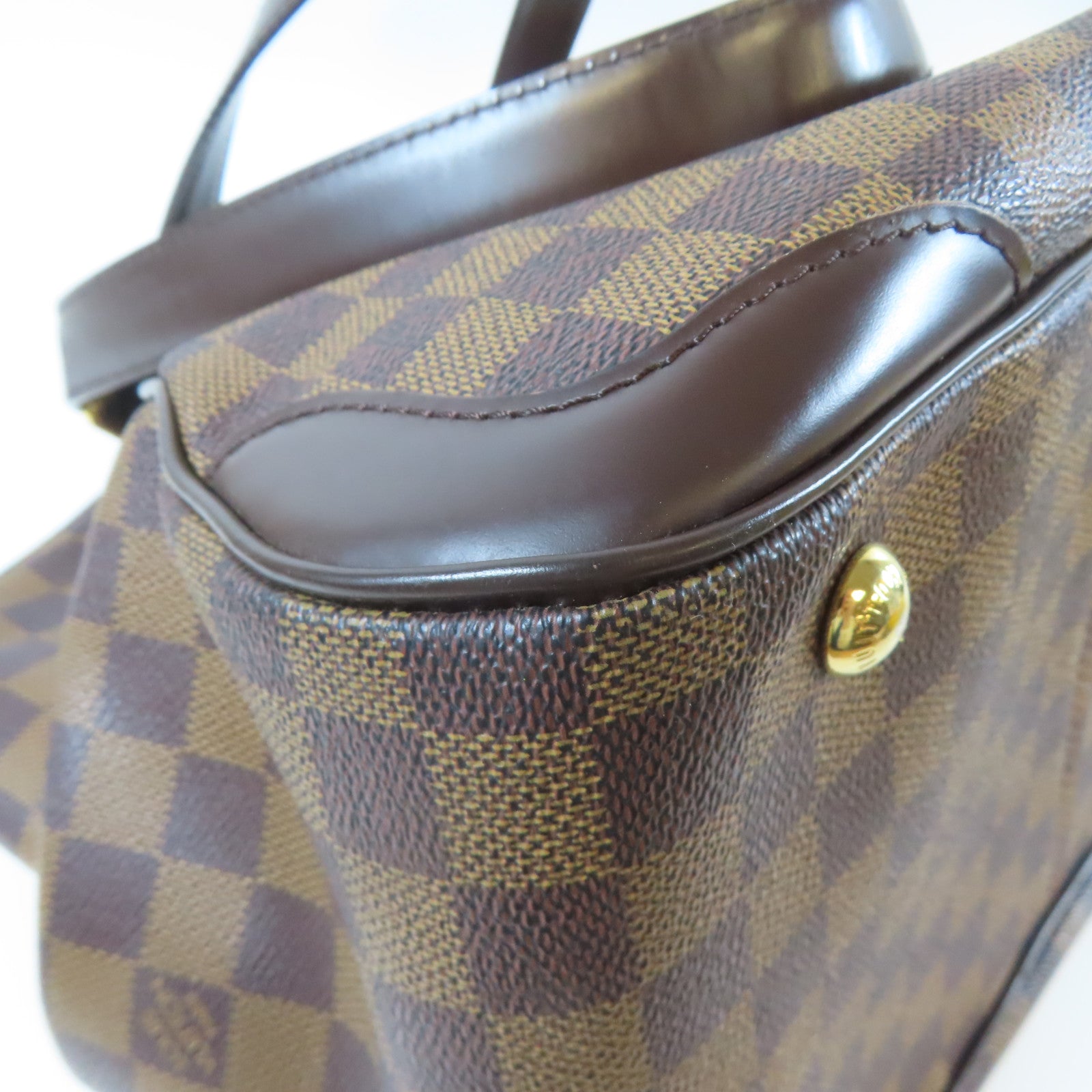 LOUIS VUITTON **【激減優惠】Damier Verona MM金扣肩背袋啡色