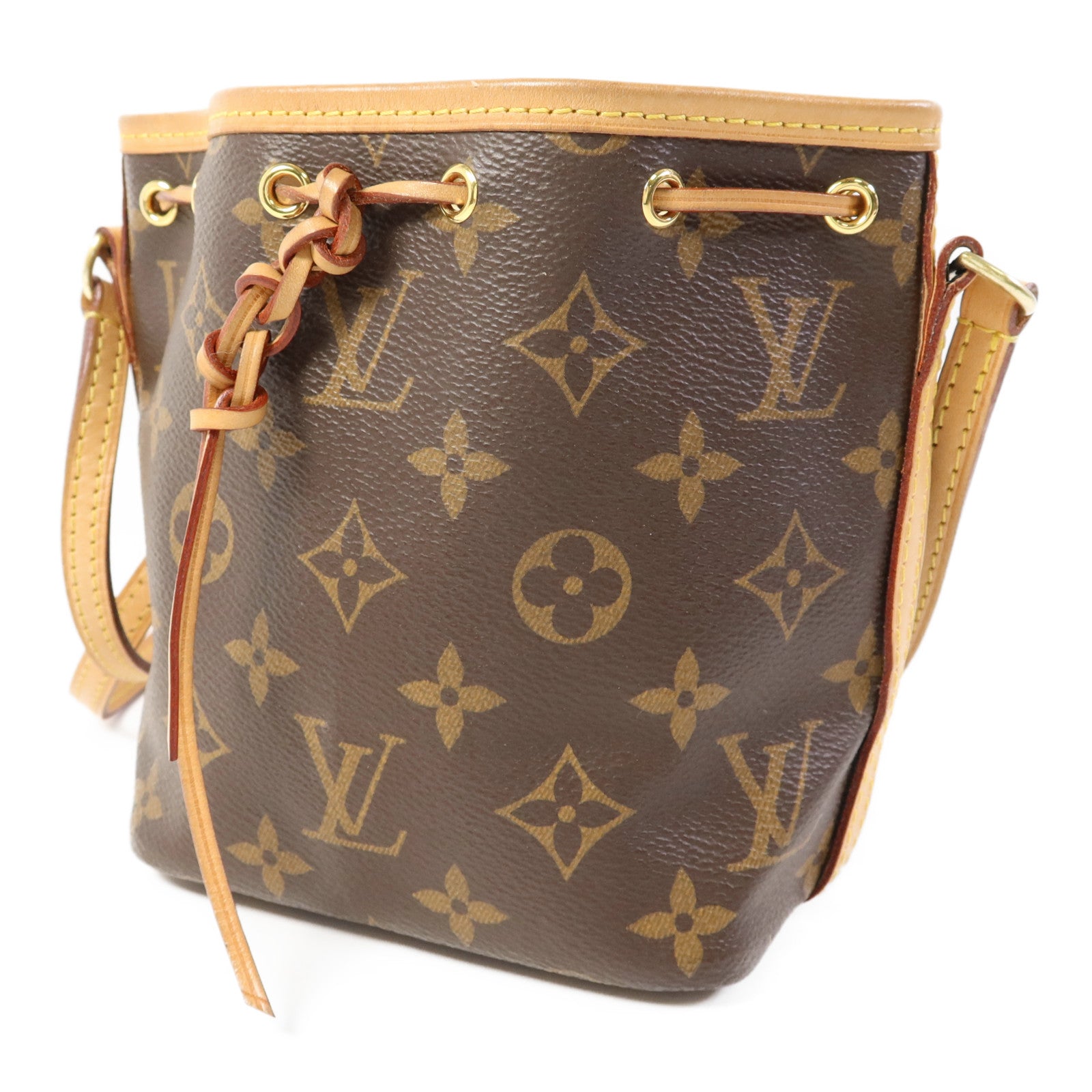 LOUIS VUITTON Monogram Nano Noe金扣肩背袋