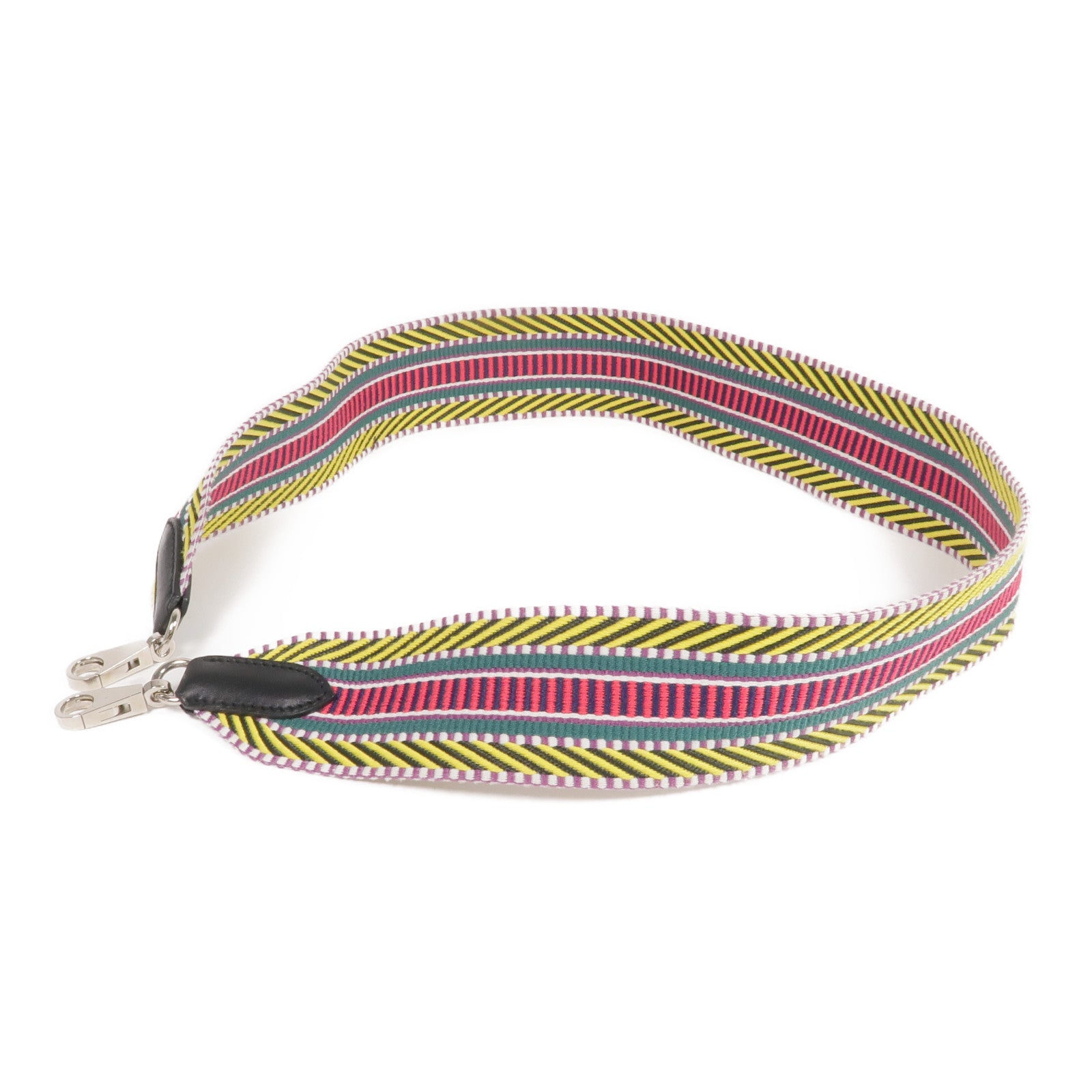 HERMES 帆布Hermes Shoulder Strap銀扣掛飾