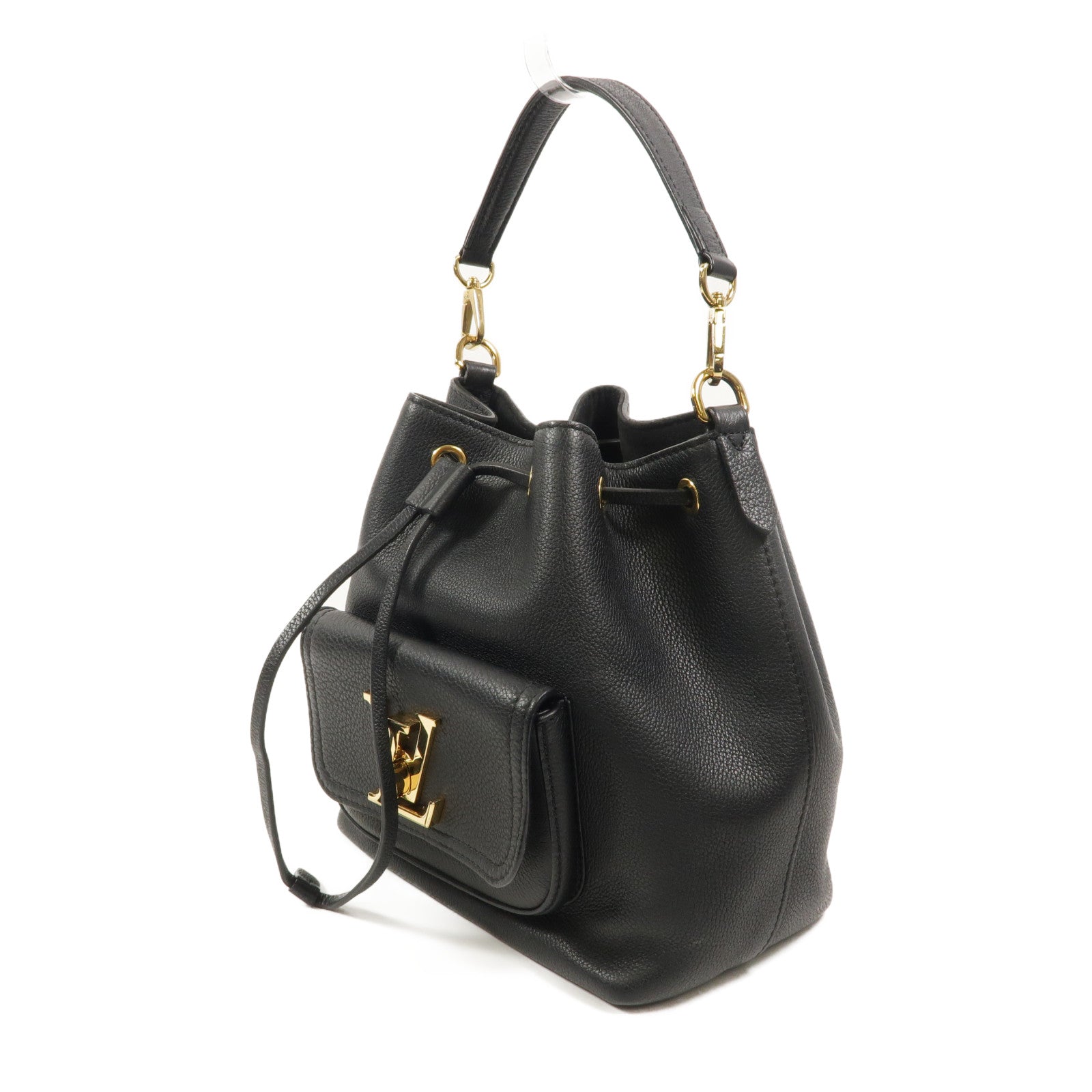LOUIS VUITTON 牛皮皮革Lockme bucket手挽肩背兩用袋