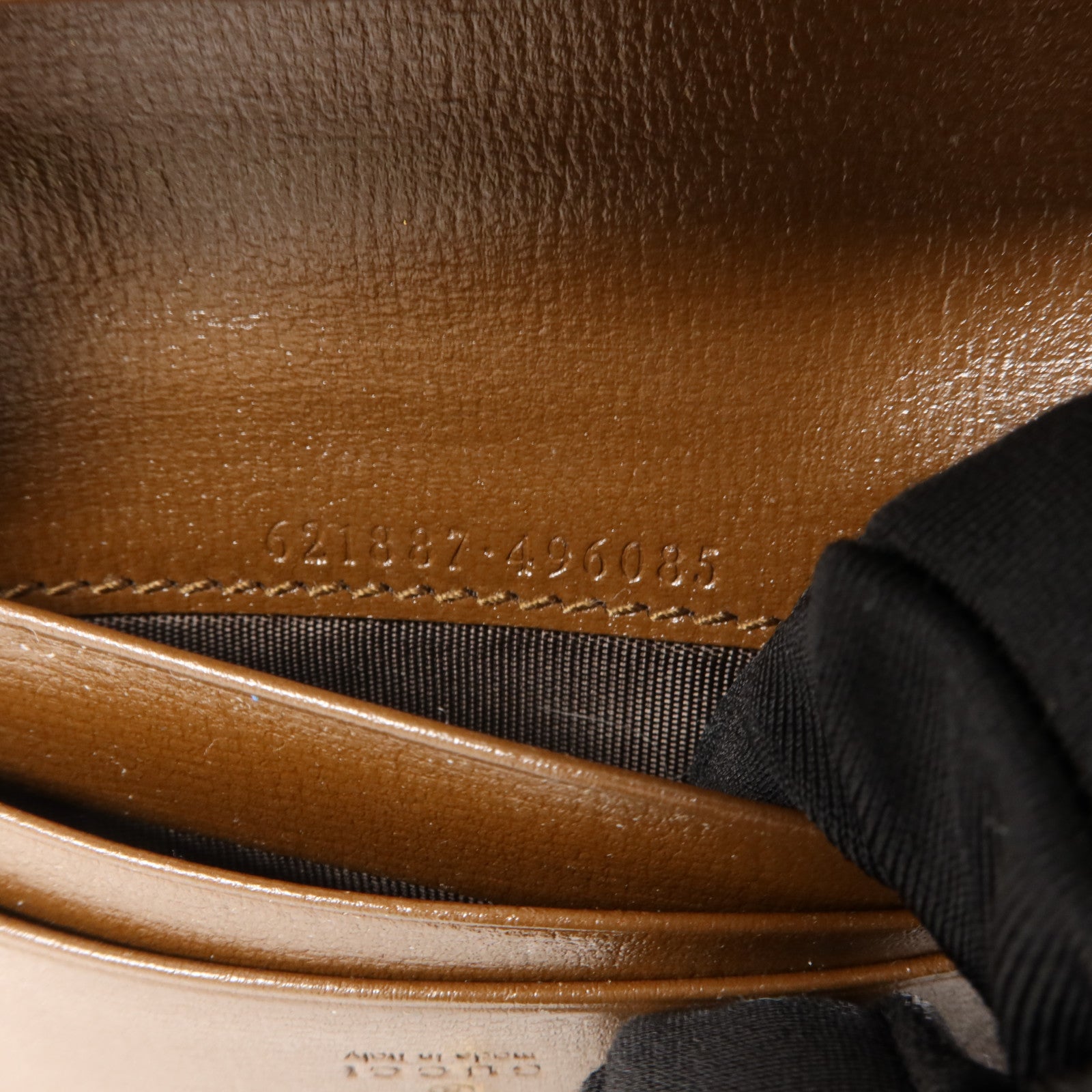 GUCCI 塗層帆布Horsebit 1955 Card Case Wallet錢包