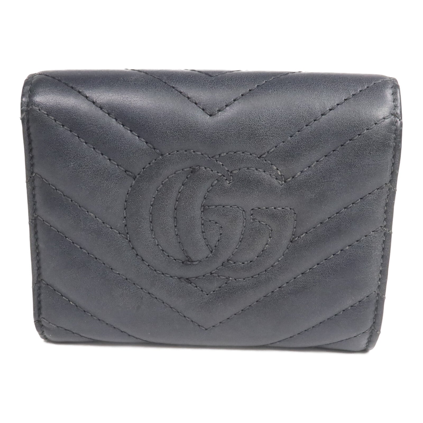 GUCCI 牛皮皮革Wallet金扣錢包