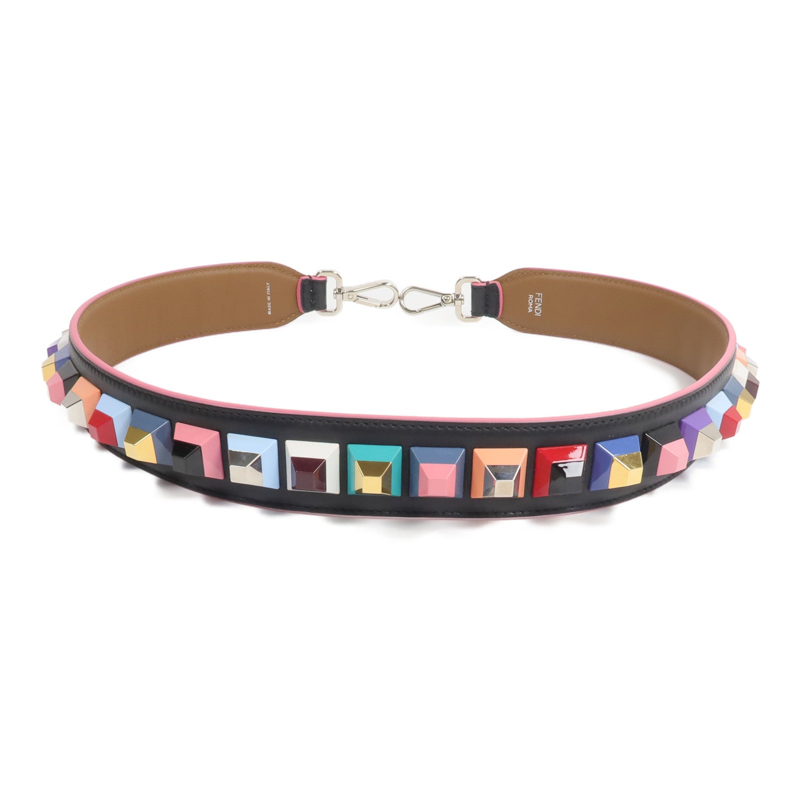 FENDI 牛皮皮革Studded Strap You肩帶