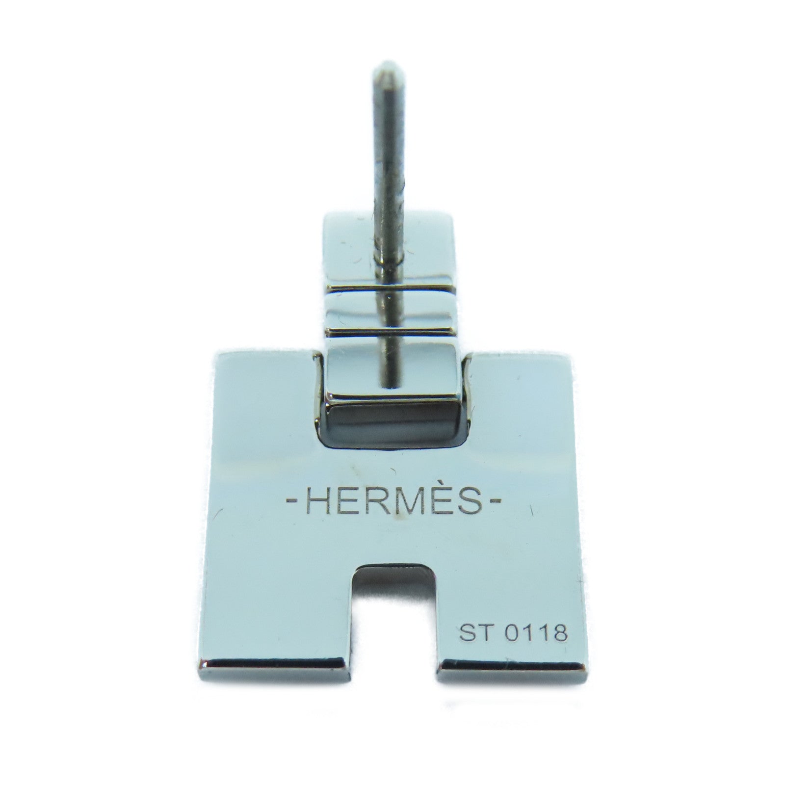 HERMES 【激減優惠】金屬Eileen Earrings耳環橙色/銀色