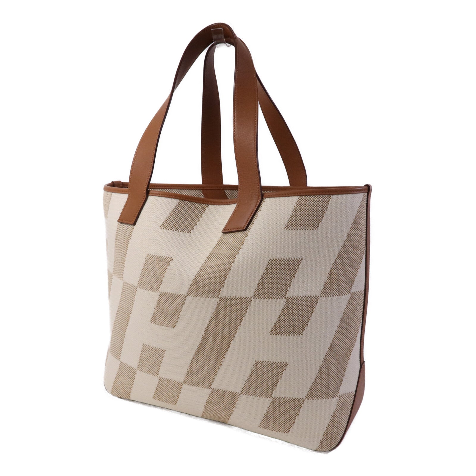 HERMES Toile H/Swift皮革Cabas H En Biais 40手挽袋