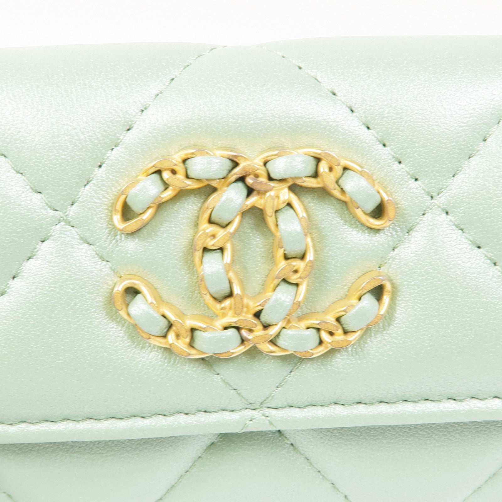 CHANEL 羊皮皮革Card Case金扣卡片套