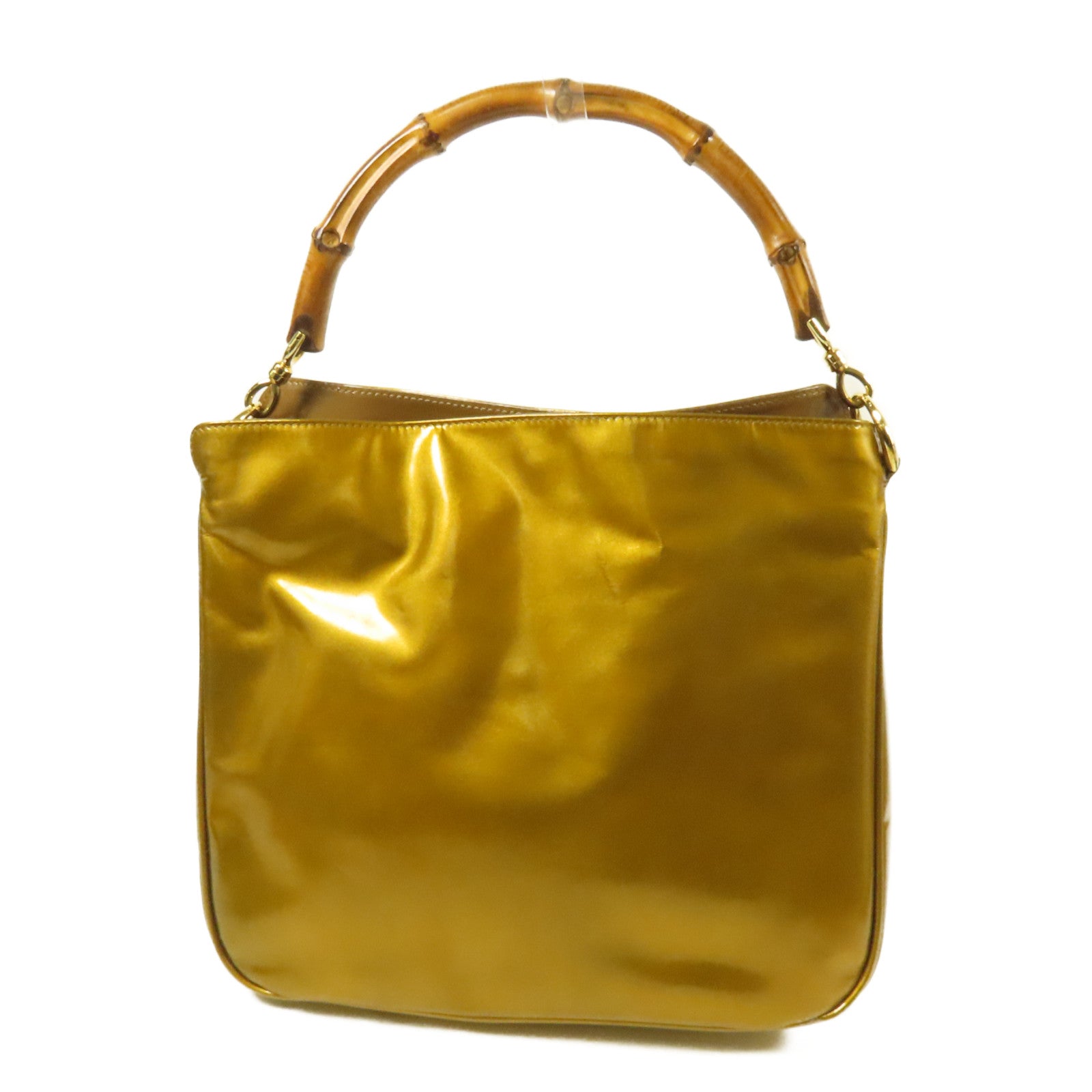 GUCCI 漆皮皮革2 Way Shoulder Bag金扣手挽肩背兩用袋