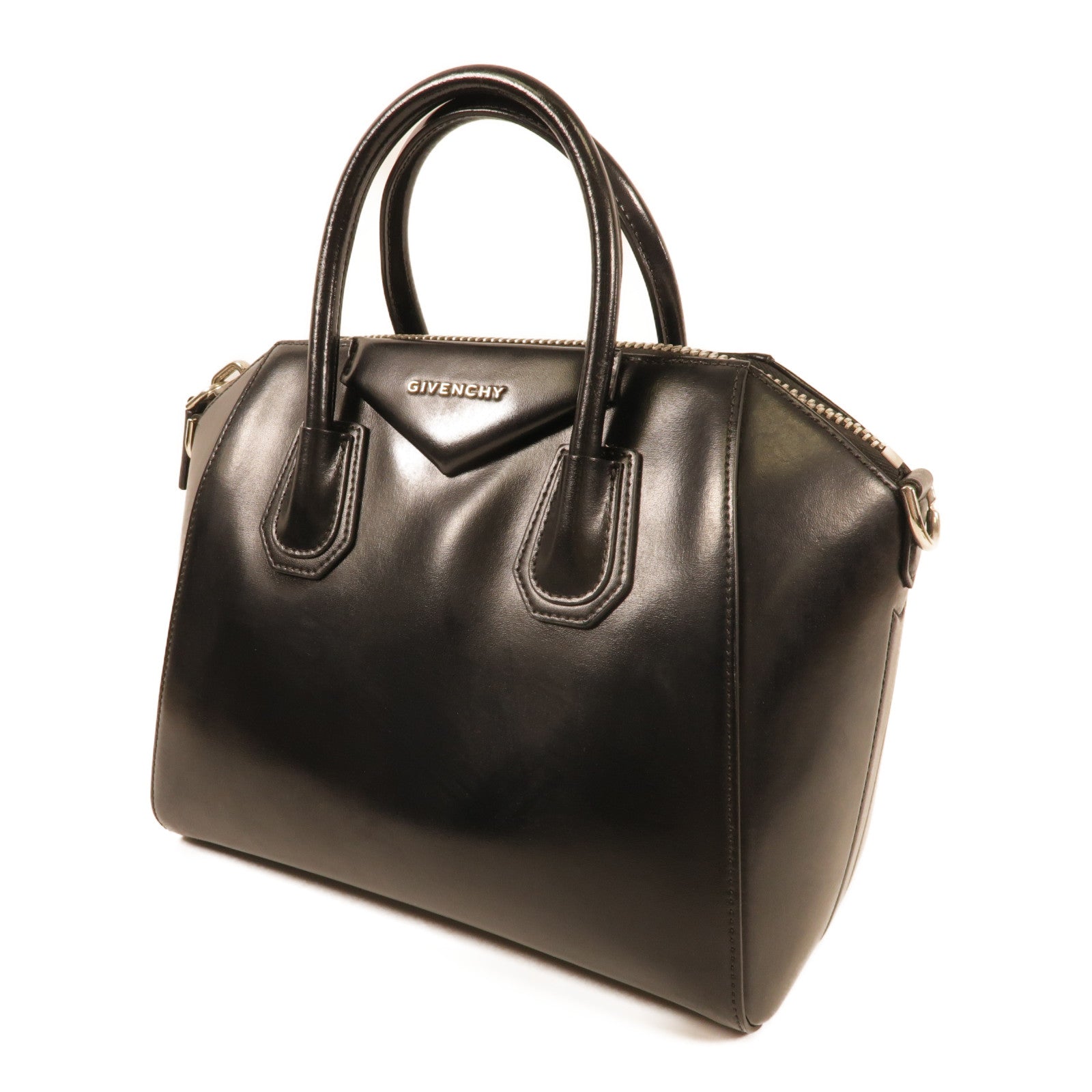 GIVENCHY 牛皮皮革Antigona bag銀扣手挽肩背兩用袋