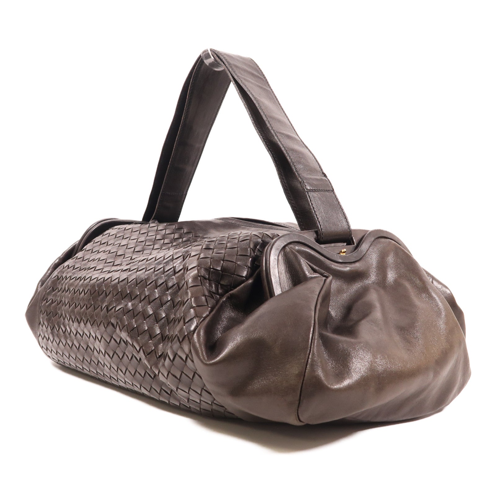 BOTTEGA VENETA 牛皮皮革Shoulder Bag金扣肩背袋