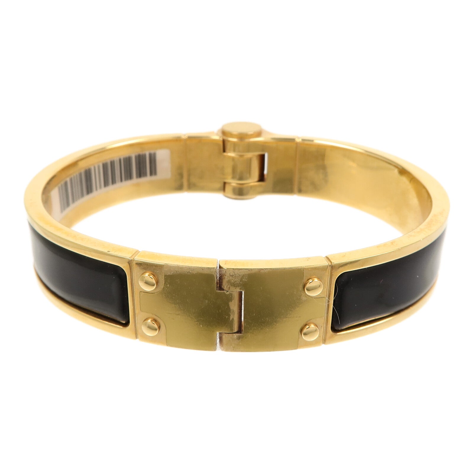HERMES 金屬/琺瑯Enamel Hinged Bracelet手鐲