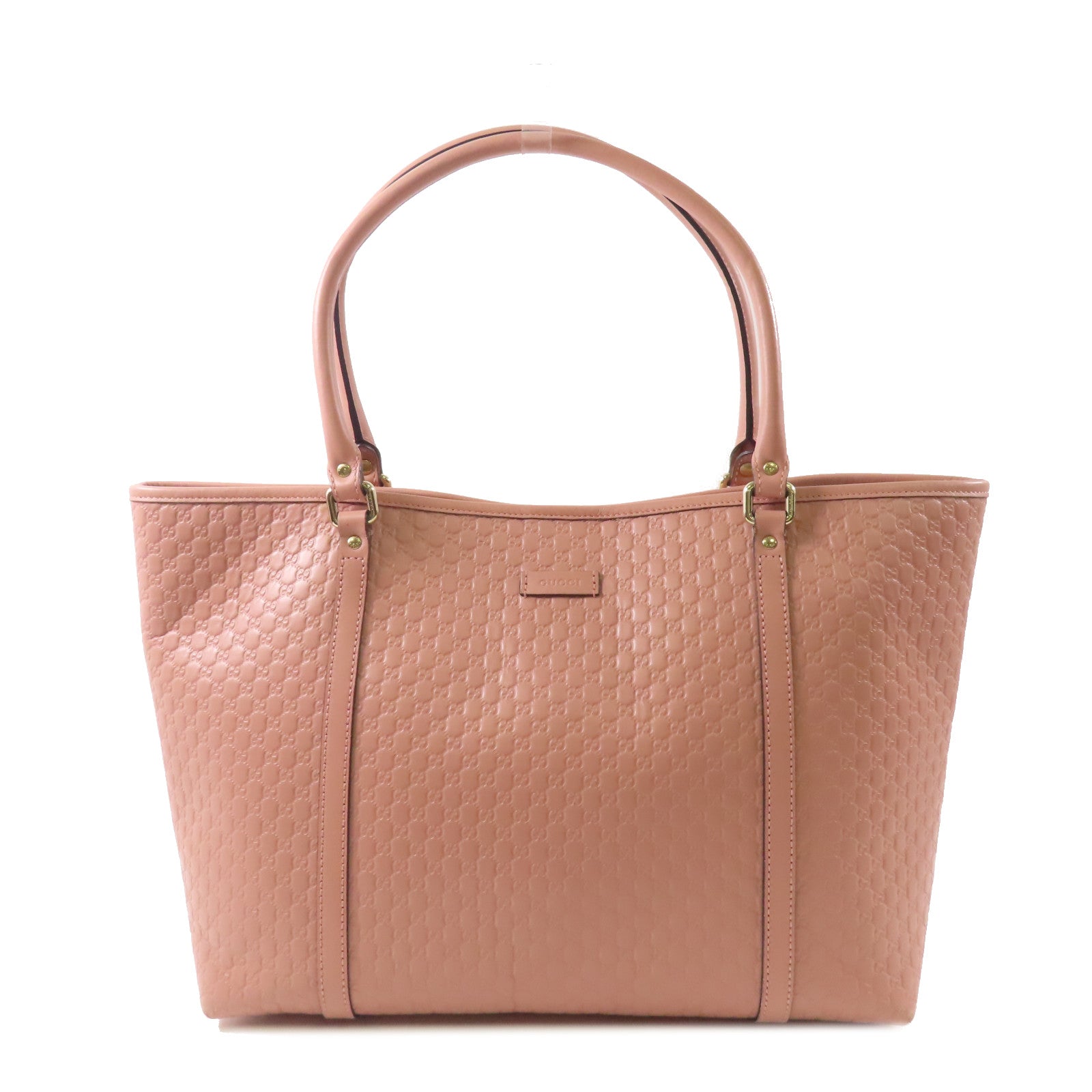 GUCCI 皮革Micro Guccissima Tote Bag金扣手挽袋