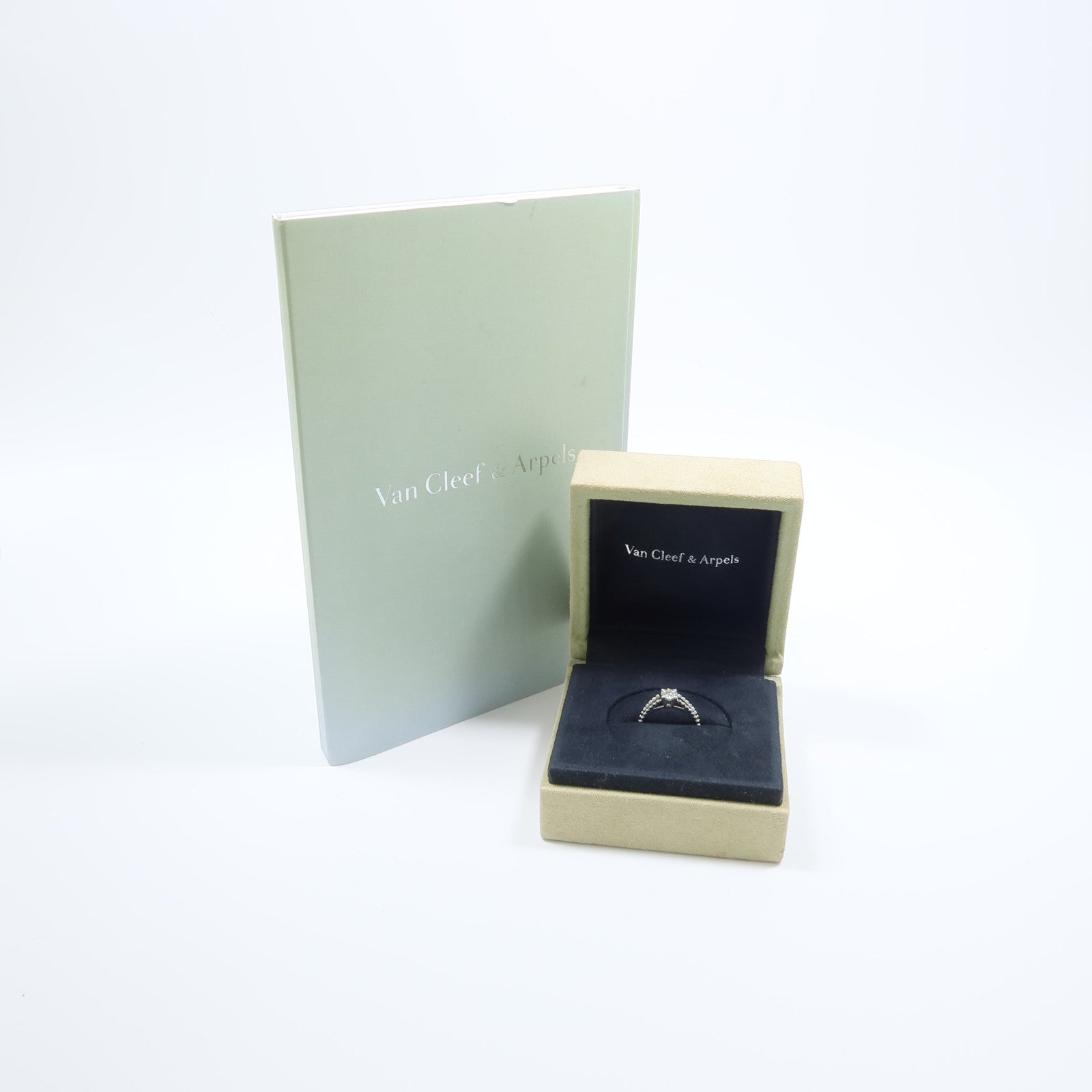 Van Cleef & Arpels PT950鉑金Estelle Solitaire Ring鑽石戒指