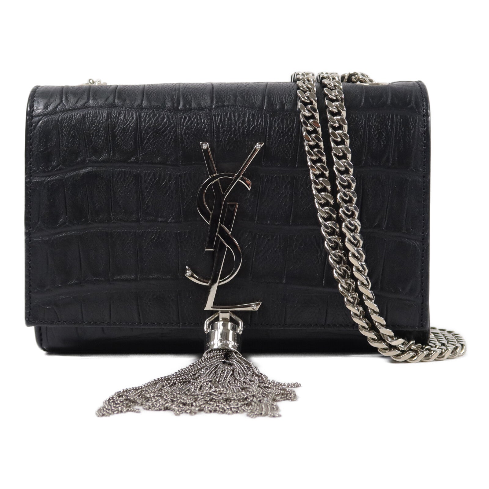 SAINT LAURENT 牛皮皮革Kate Small鏈帶肩背袋