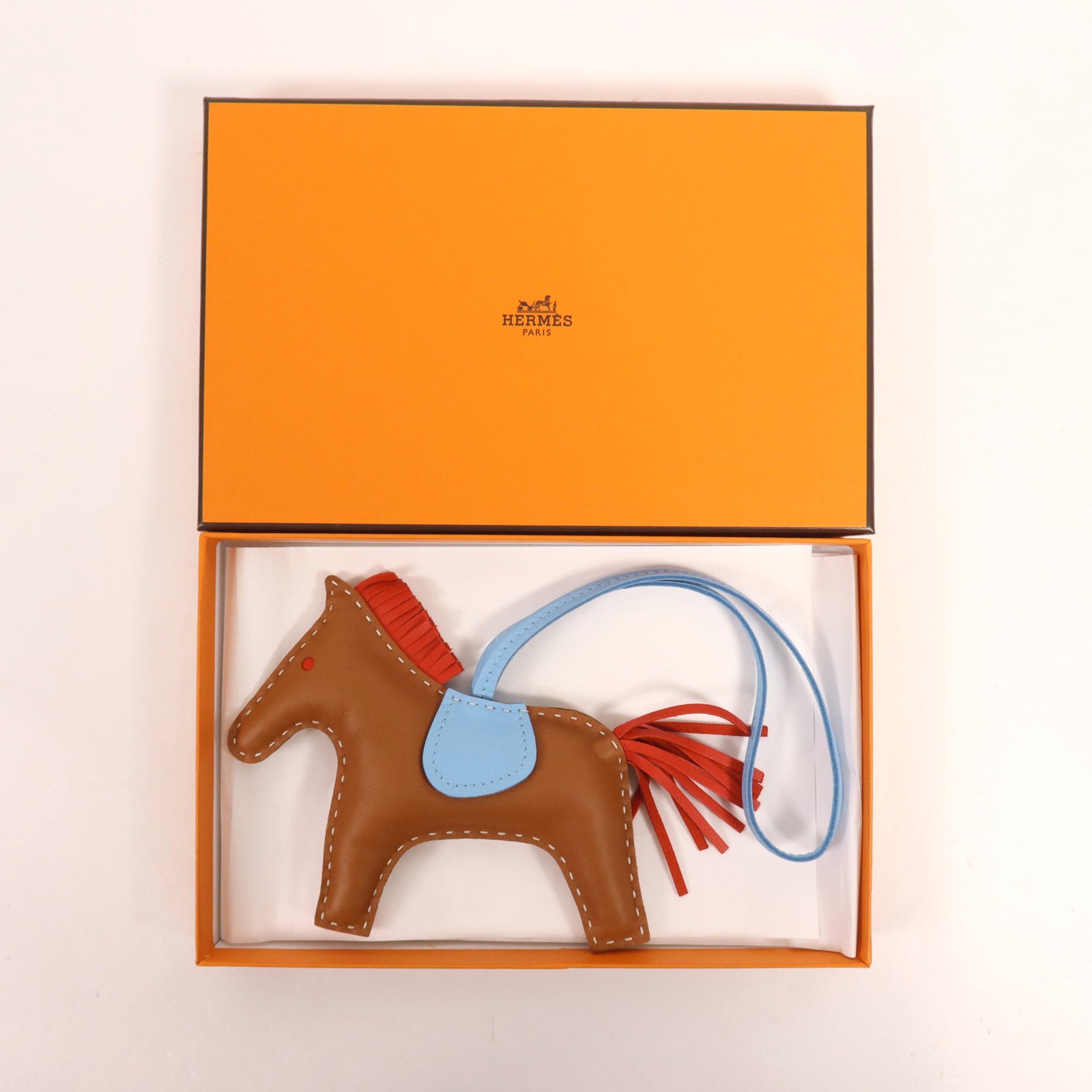 HERMES Milo皮革Rodeo MM掛飾