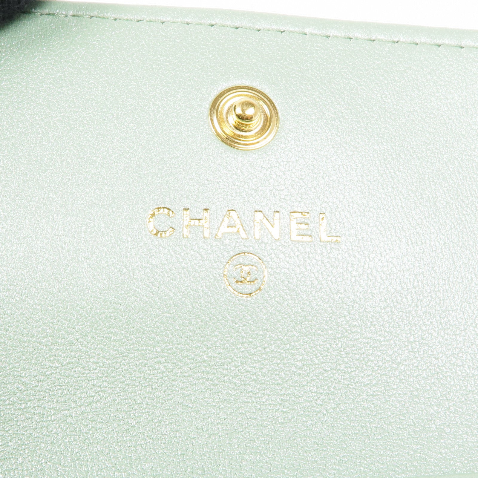 CHANEL 羊皮皮革Card Case金扣卡片套