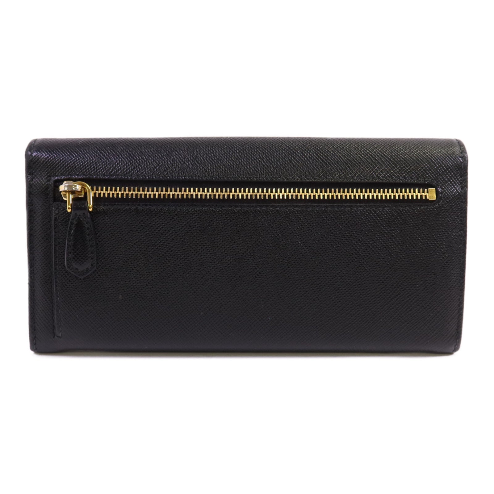 PRADA Saffiano皮革Long Wallet金扣長錢包