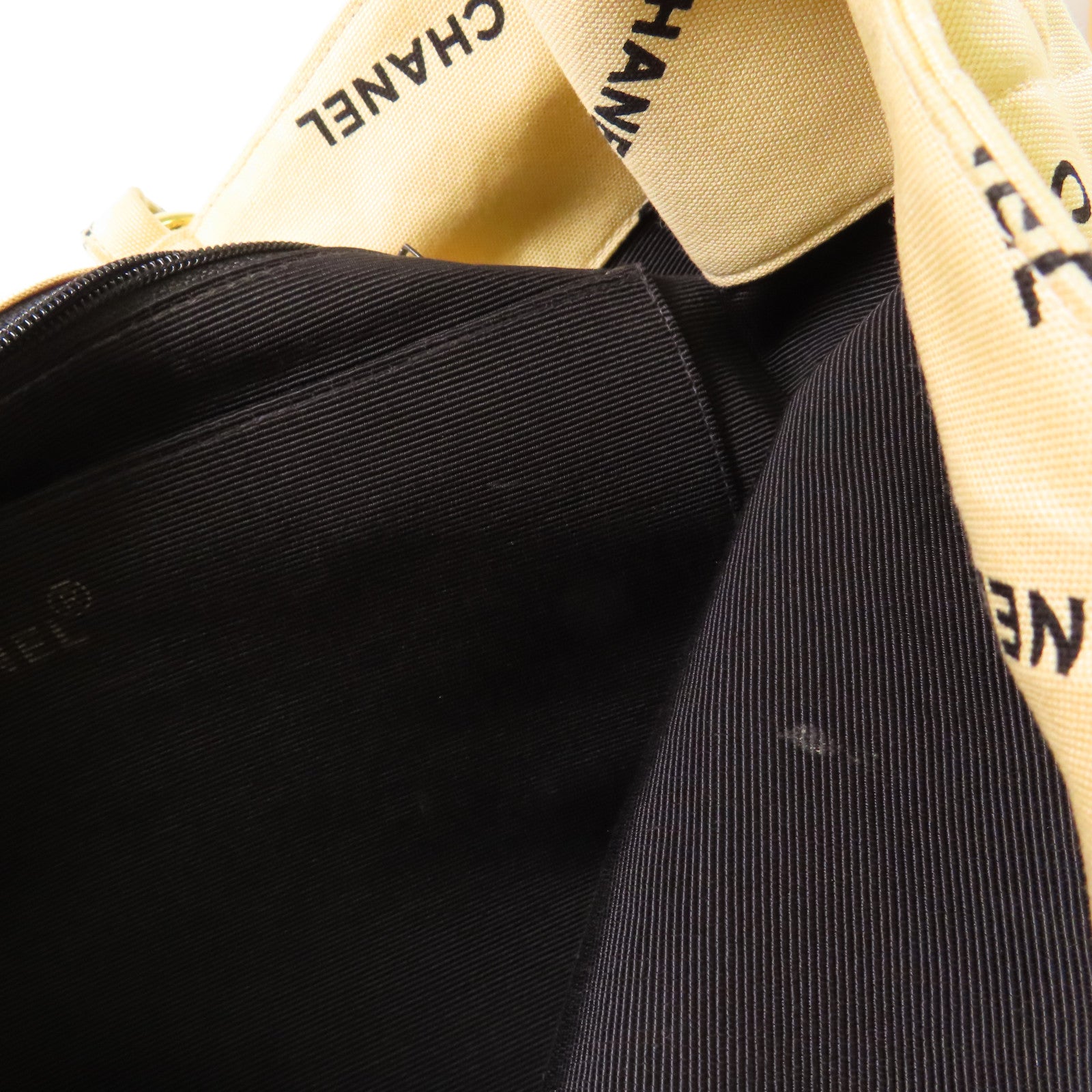 CHANEL 【激減優惠】帆布Vintage Tote Bag金扣鏈帶手挽袋