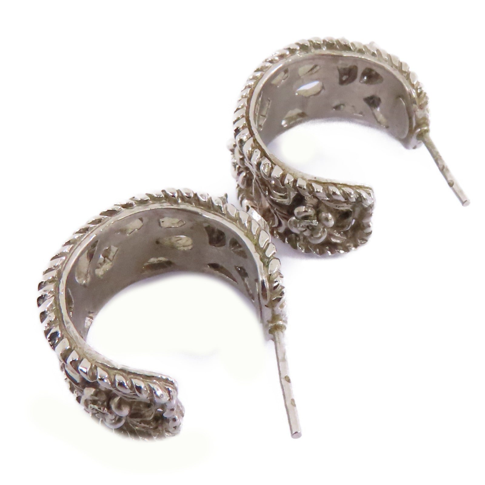 CHANEL 金屬Earrings耳環銀色