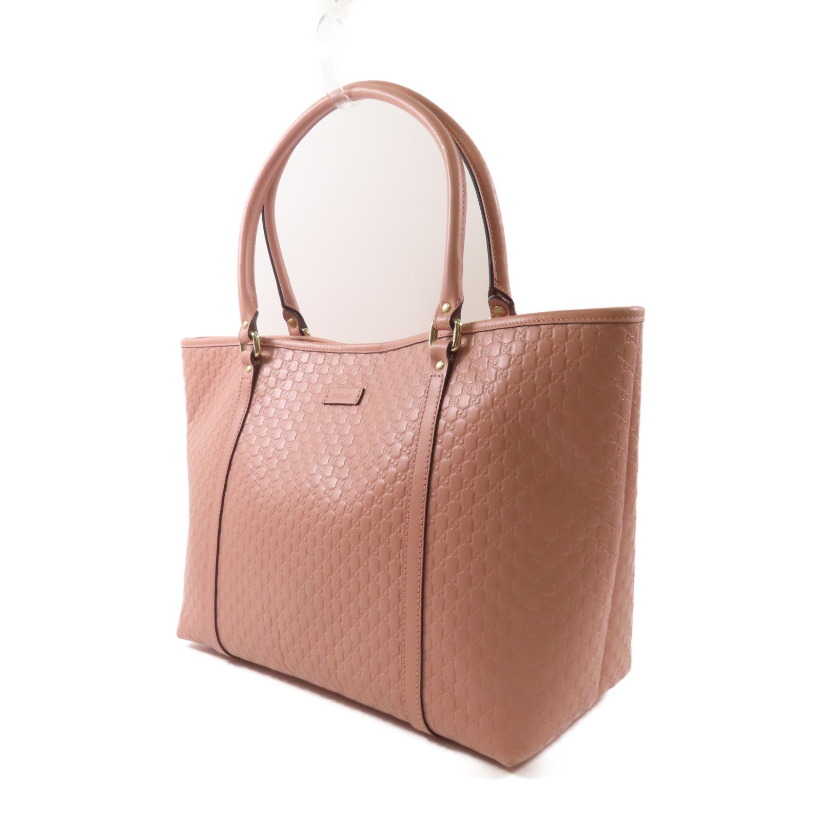 GUCCI 皮革Micro Guccissima Tote Bag金扣手挽袋