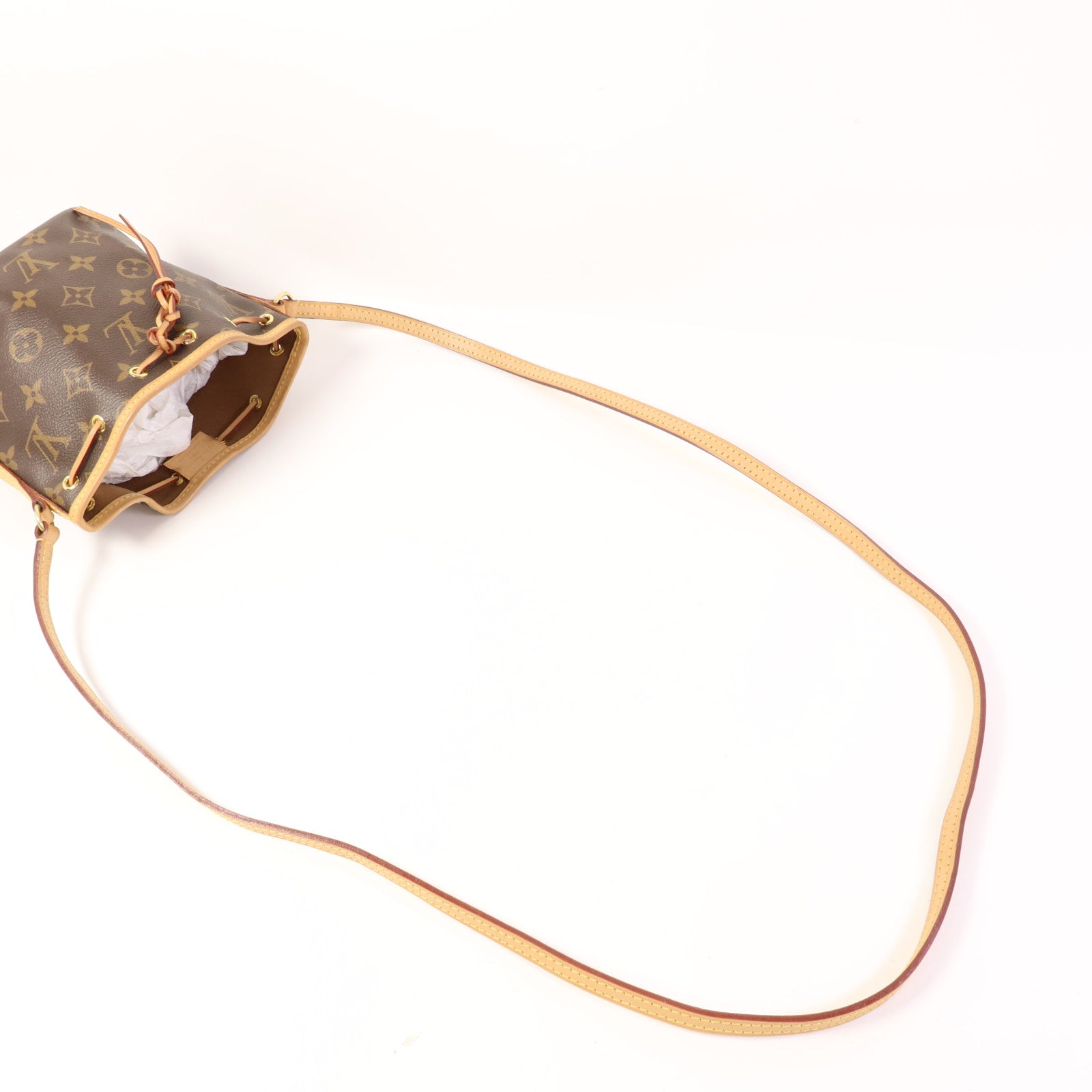 LOUIS VUITTON Monogram Nano Noe金扣肩背袋