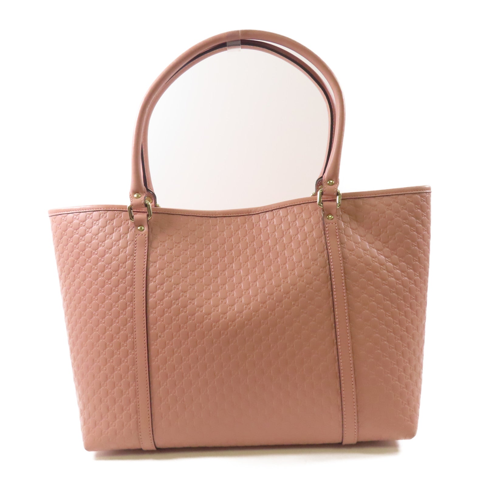 GUCCI 皮革Micro Guccissima Tote Bag金扣手挽袋