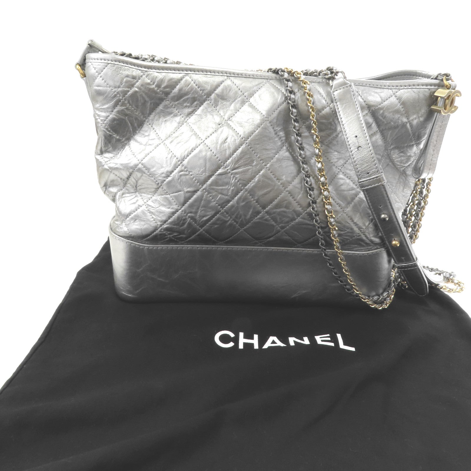 CHANEL 【激減優惠】牛皮皮革Gabrielle Large肩背袋