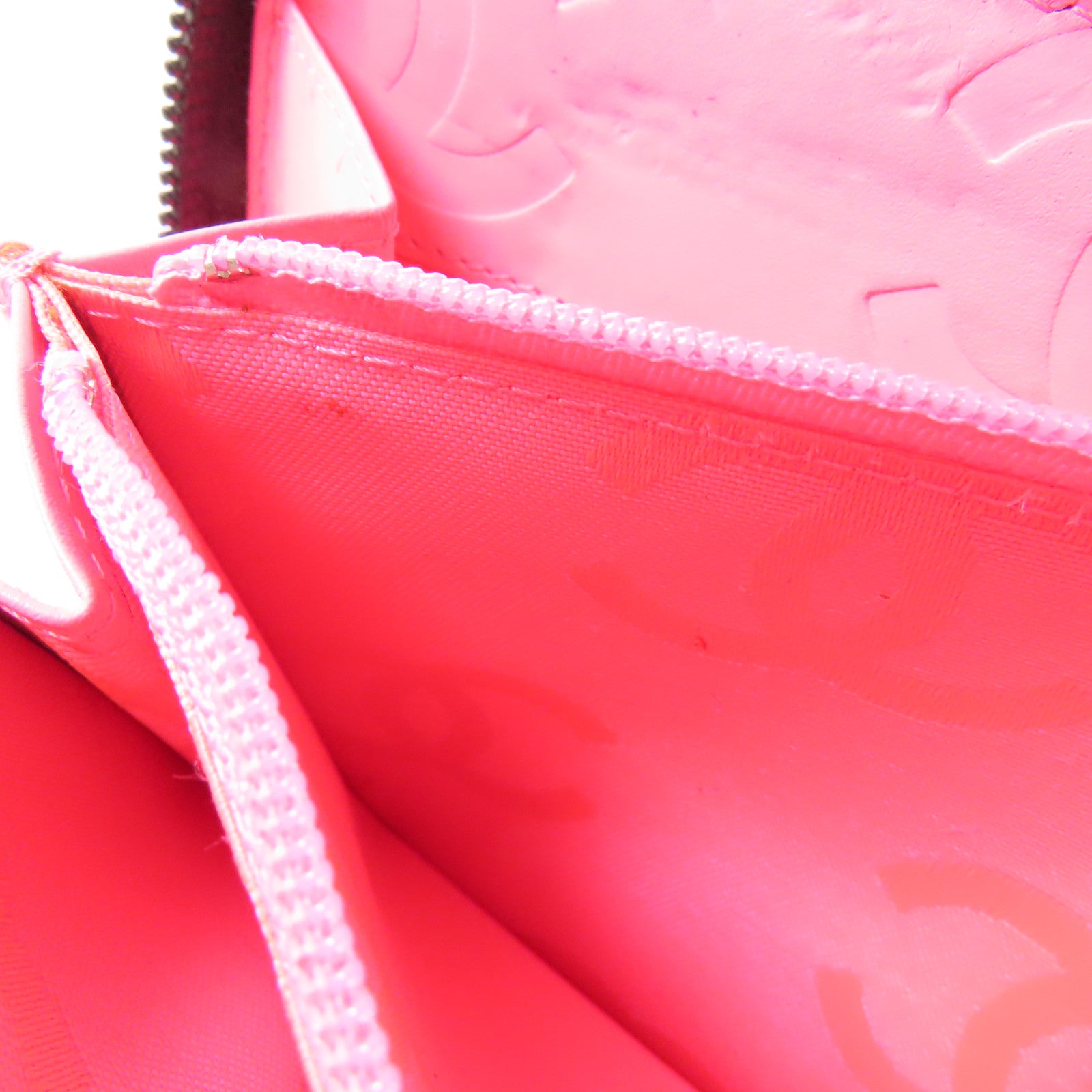 CHANEL 【激減優惠】牛皮皮革Cambon Zipper Wallet銀扣長錢包