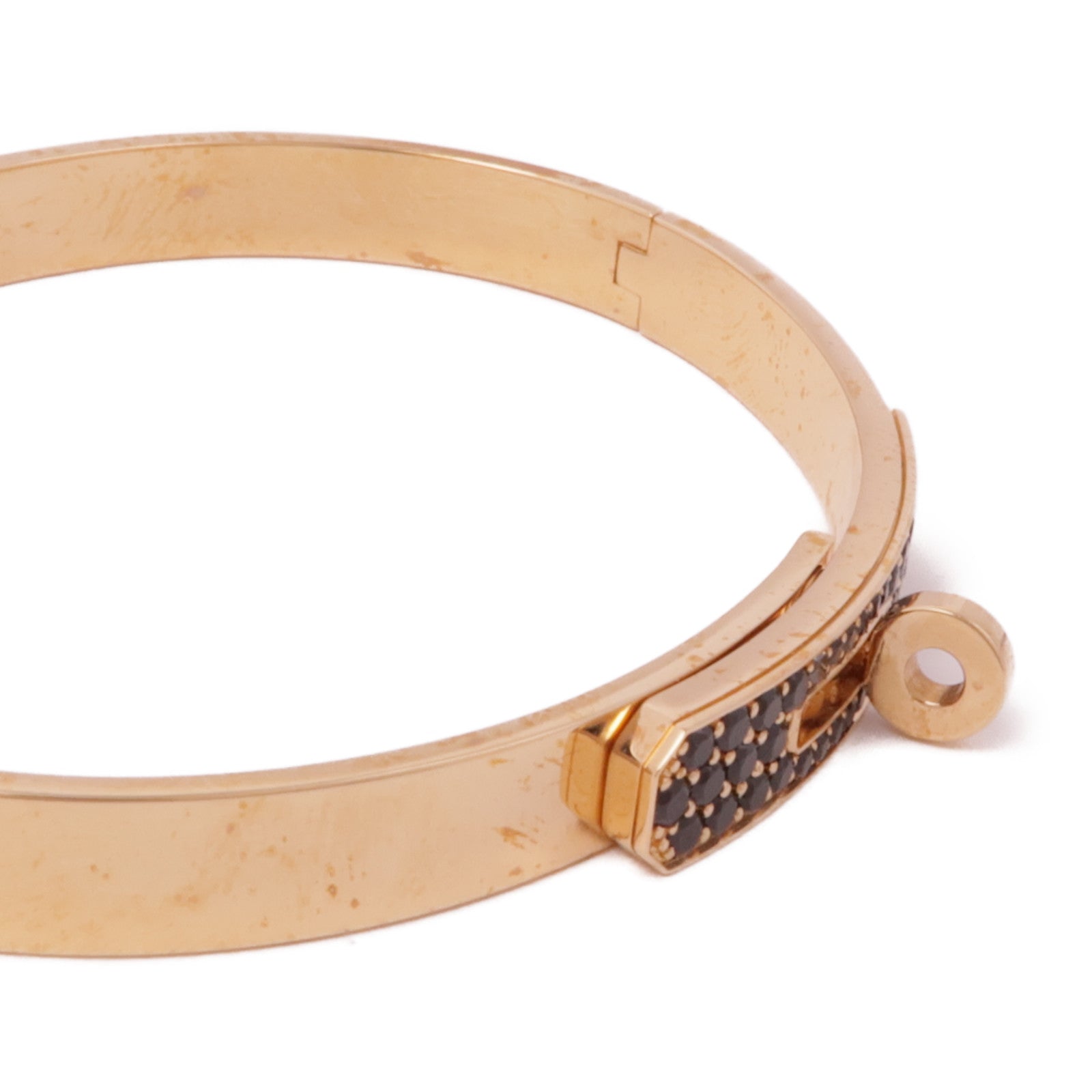 HERMES 【激減優惠】18K玫瑰金Kelly Bracelet手鐲#XS