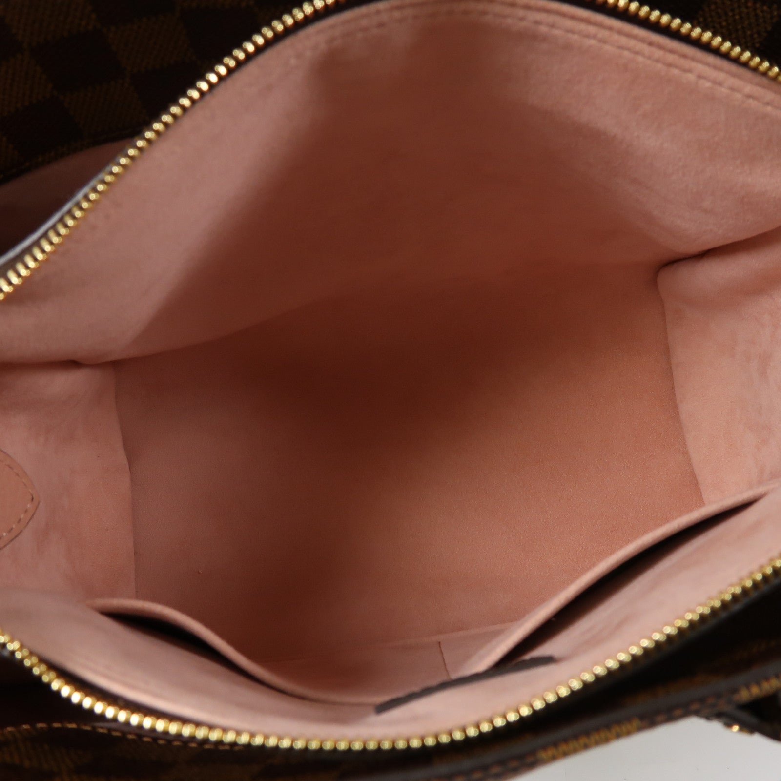 LOUIS VUITTON Damier Ebene Normandy金扣手挽肩背兩用袋啡色/粉紅色