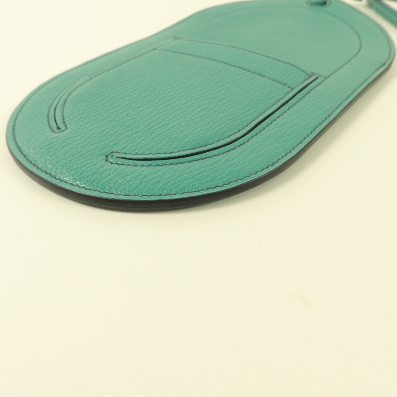HERMES Chevre皮革In The Loop To Go GM電話肩背袋Vert Verone